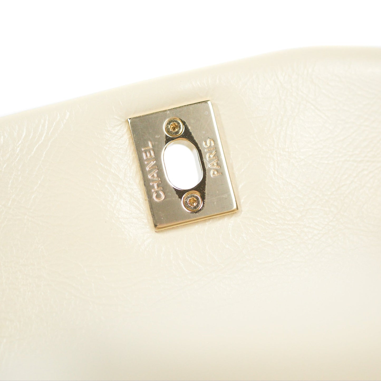 Chanel Quilted Small Duma Drawstring Backpack Ivory White Calfskin Gold Hardware