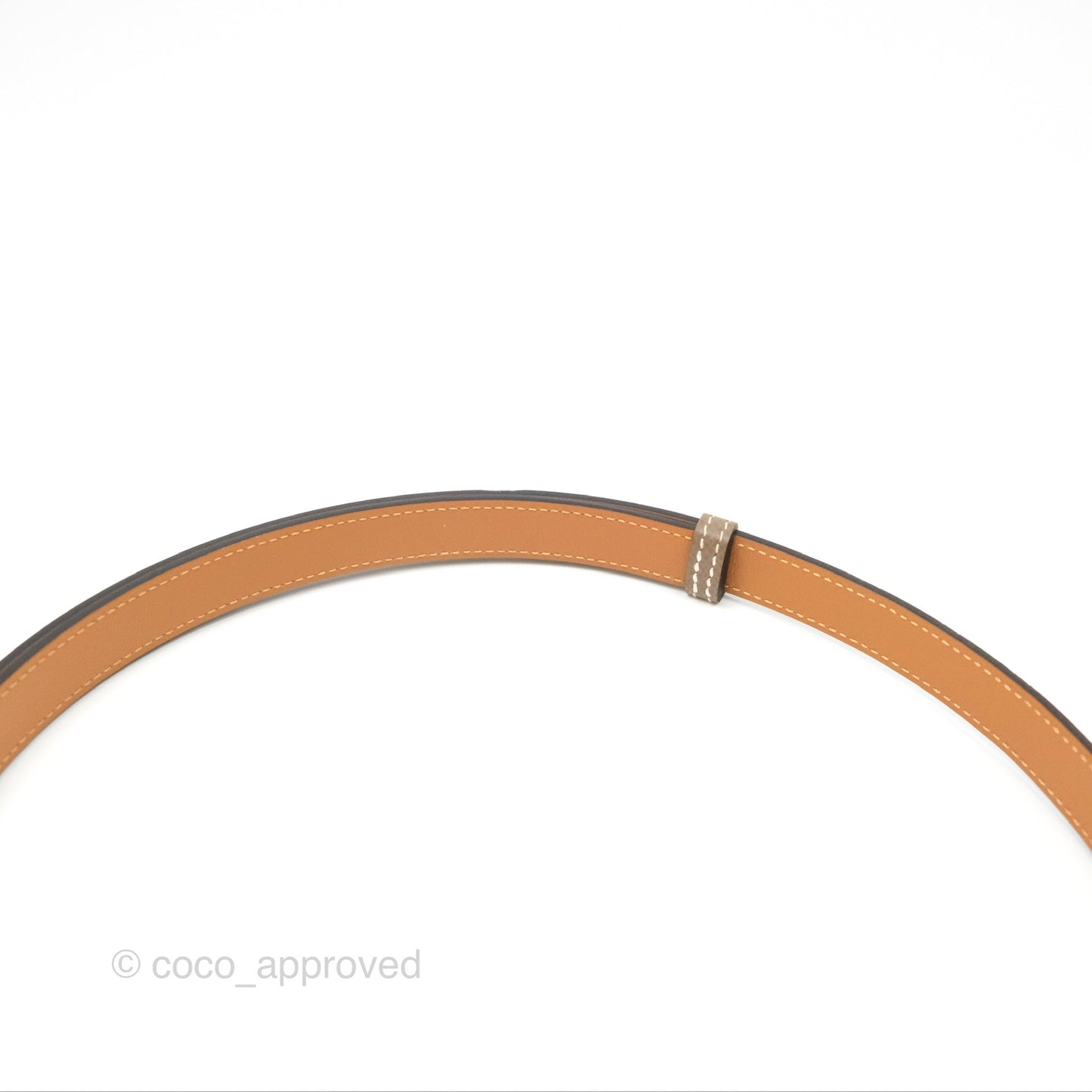 Hermès Epsom Kelly Buckle Belt Etoupe Gold Hardware