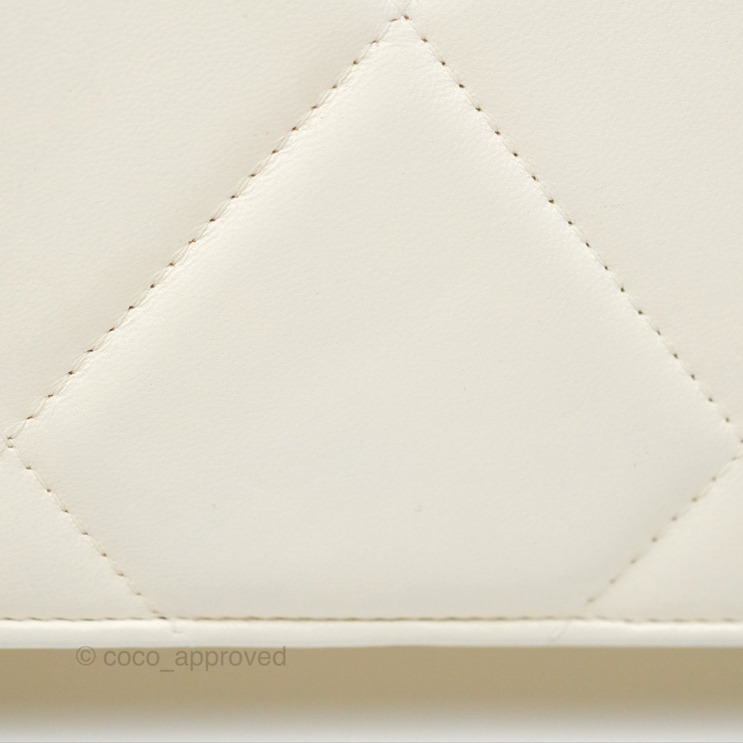 Chanel 19 Wallet on Chain WOC White Mixed Hardware