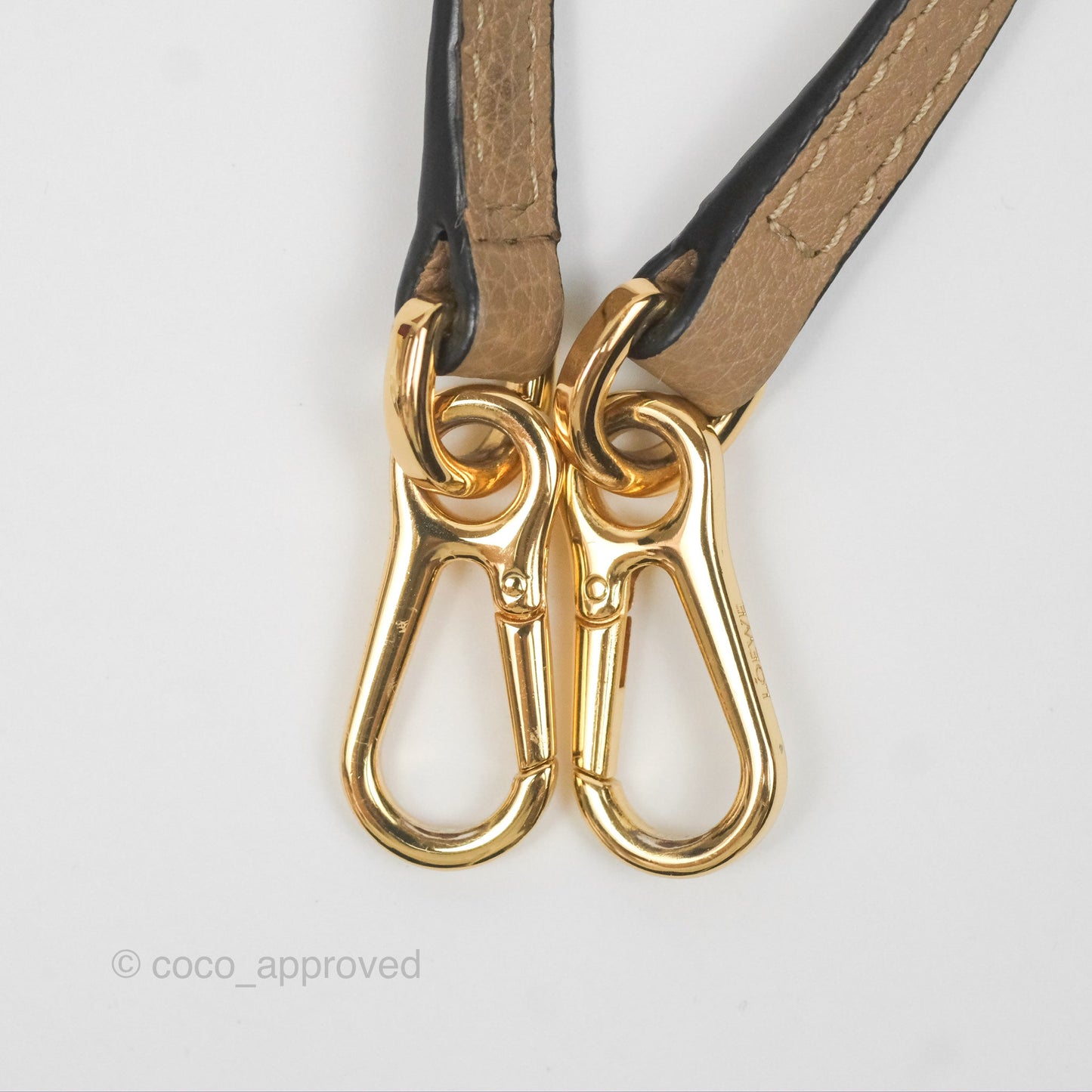 Loewe Mini Puzzle Bag Sand Calfskin Gold Hardware