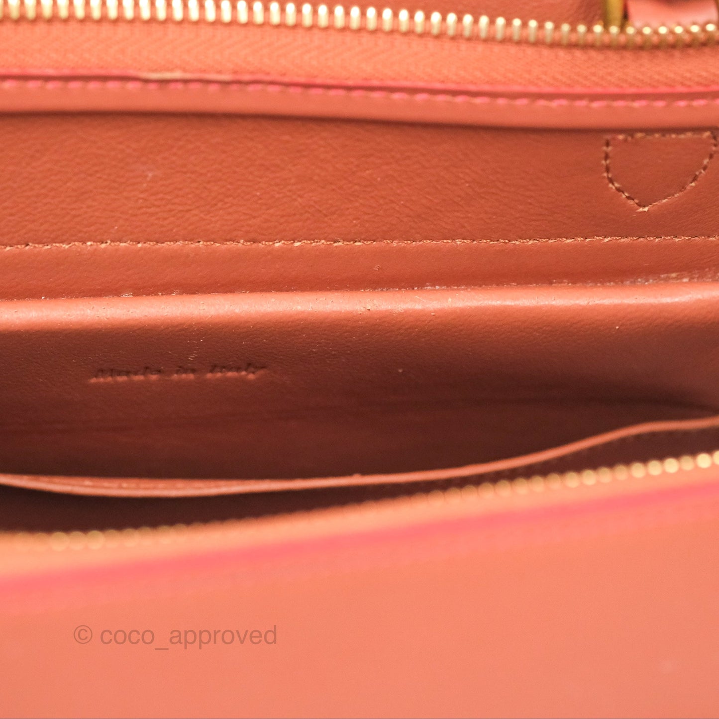 Celine Micro Belt Bag Terracotta Smooth Leather Gold Hardware