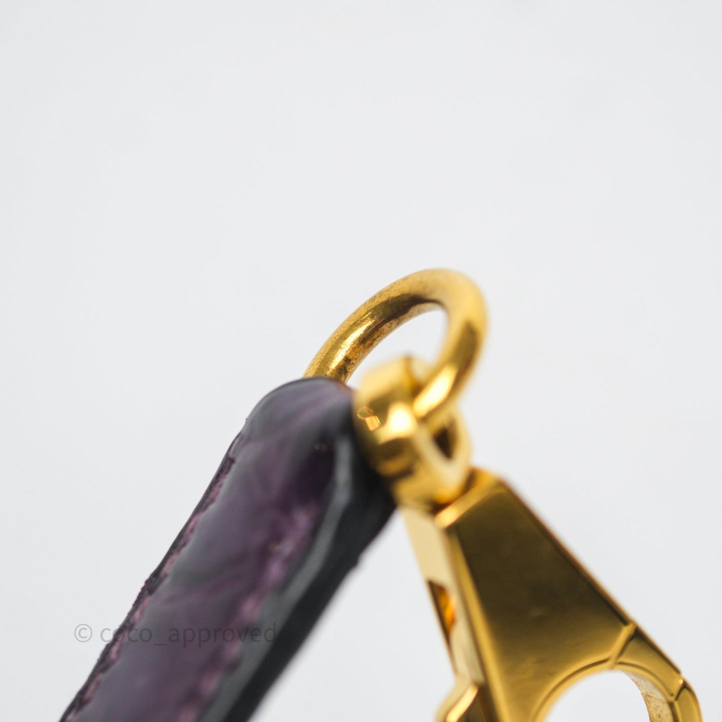 Hermès Kelly 28 Purple Crocodile Gold Hardware