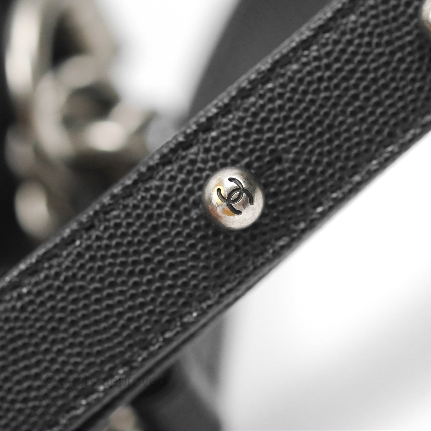 Chanel Quilted Medium Boy Black Caviar Ruthenium Hardware