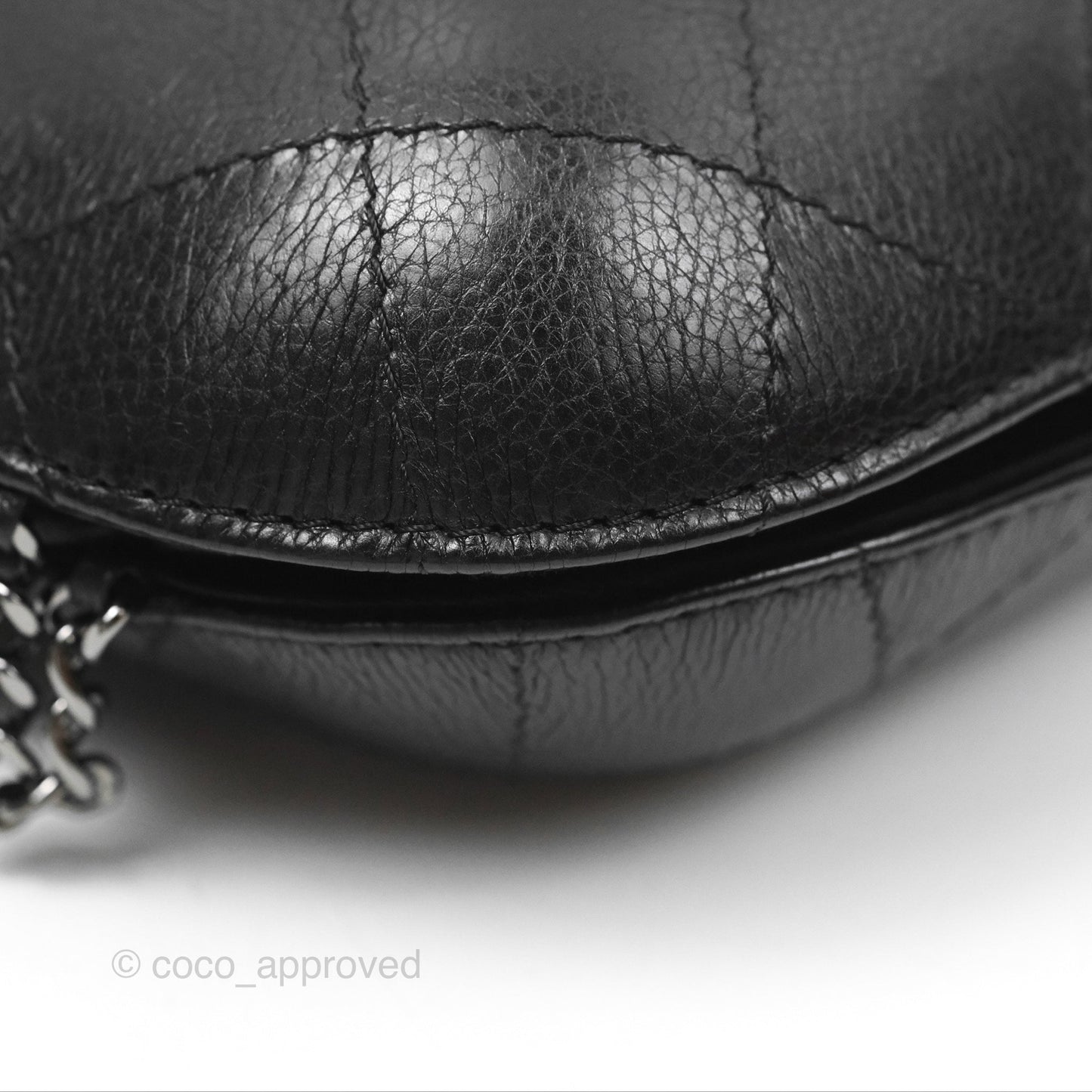 Chanel Small Gabrielle Drawstring Bucket Bag Black Aged Calfskin