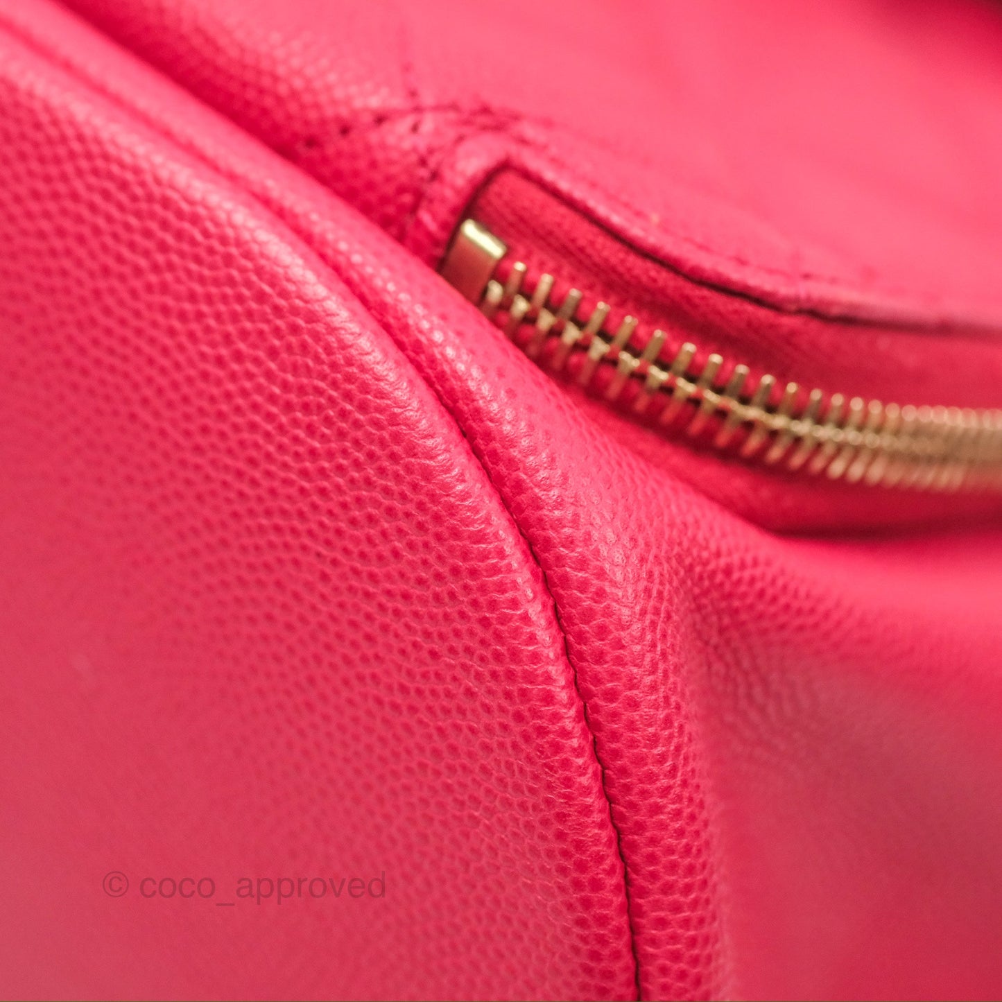 Chanel Quilted Business Affinity Backpack Dark Pink Caviar Gold Hardware
