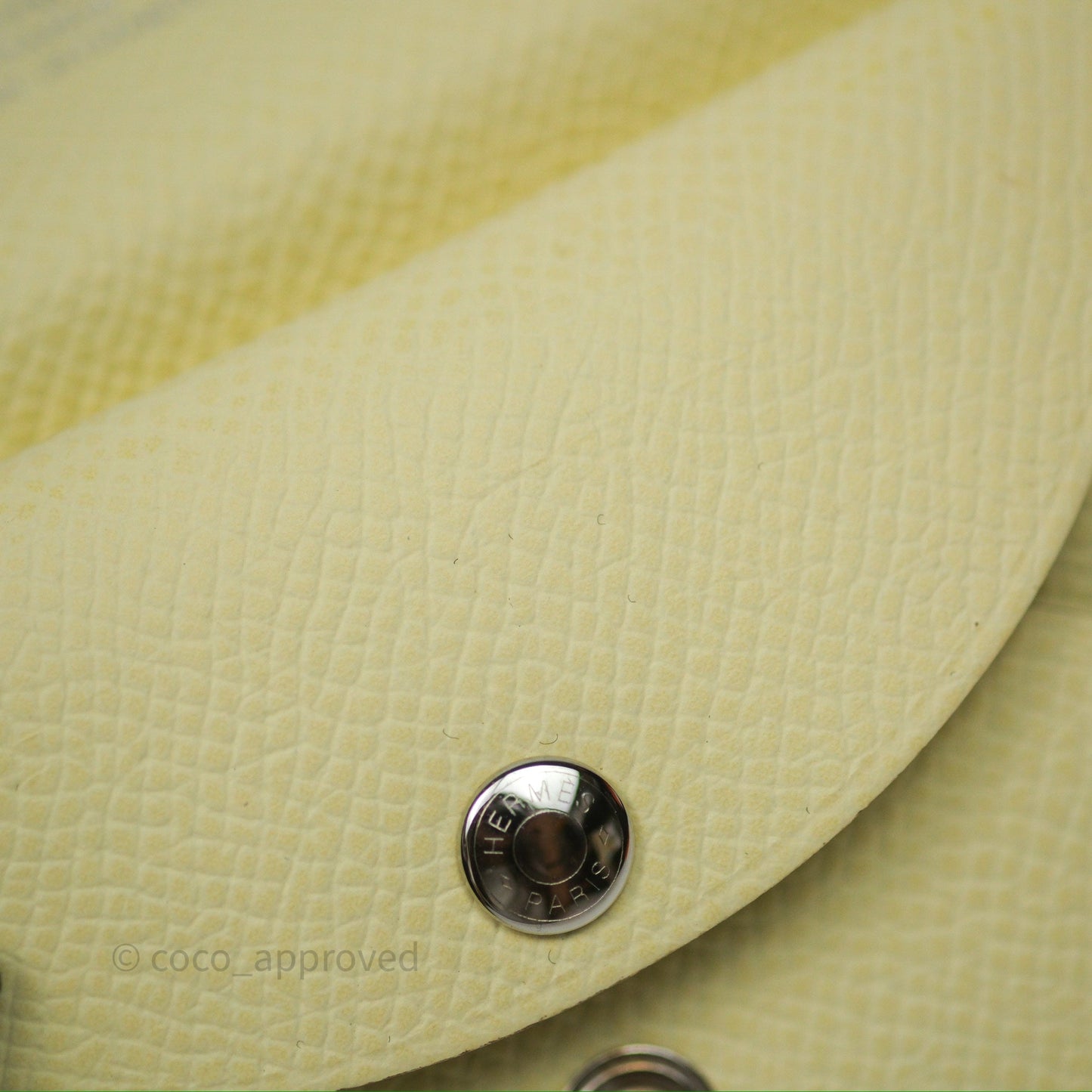 Hermès Calvi Card Holder Jaune Milton I8 Epsom
