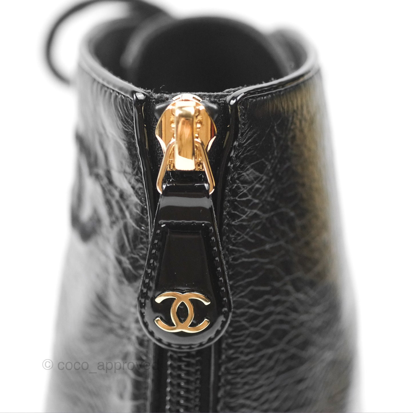 Chanel CC Calfskin Short Boots Black Size 39