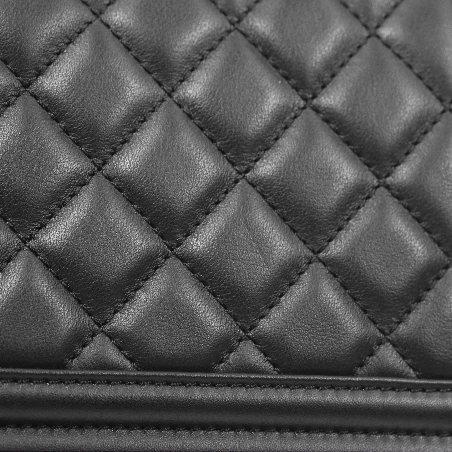 Chanel Small Boy Black Calfskin Ruthenium Hardware