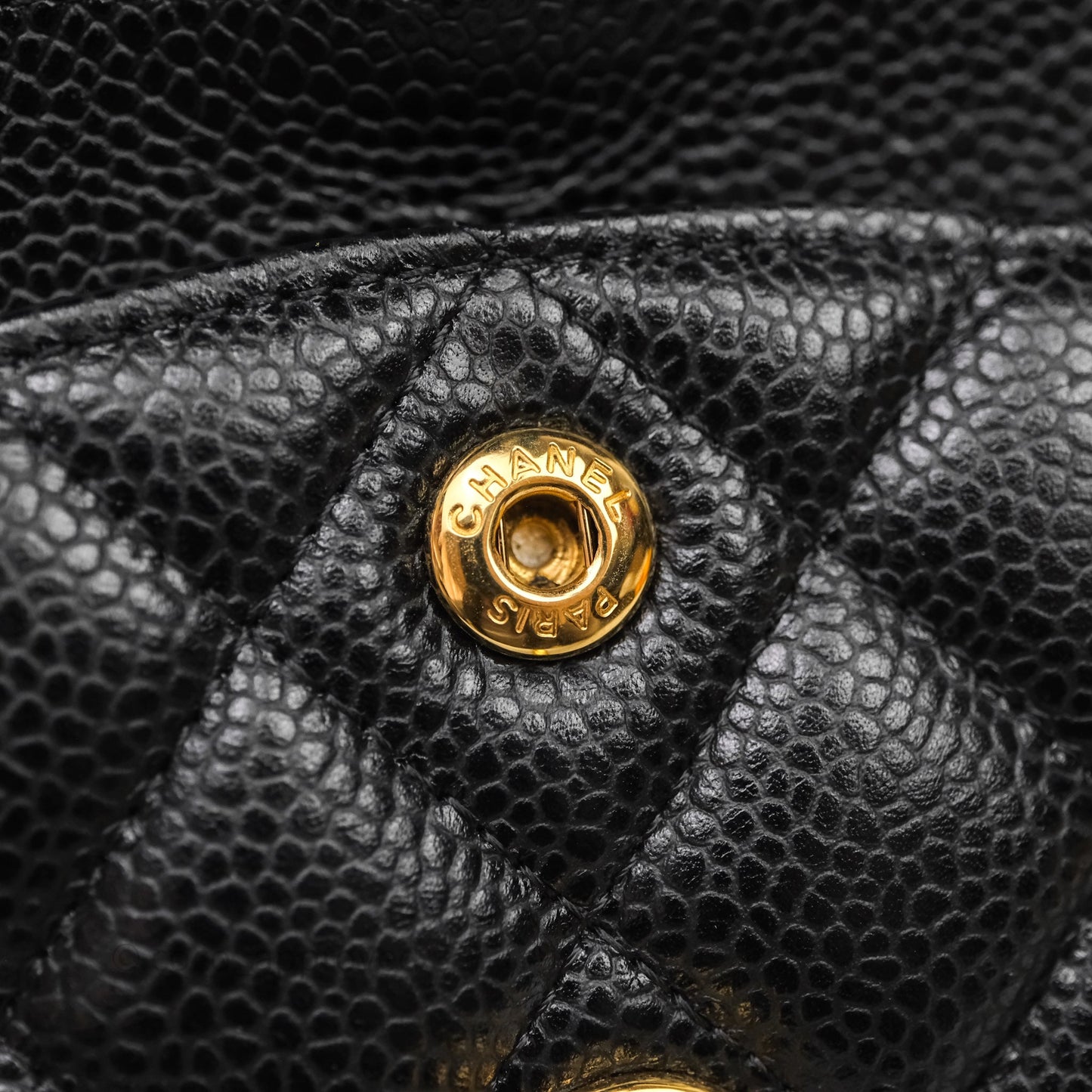 Chanel Small Classic Flap Quilted Black Caviar Gold Hardware