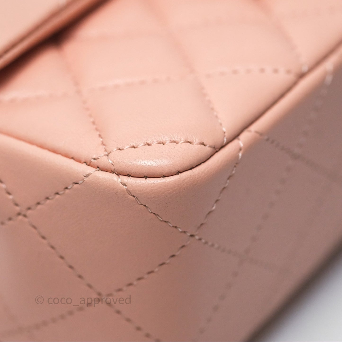Chanel Quilted Mini Rectangular Flap Pink Lambskin Gold Hardware