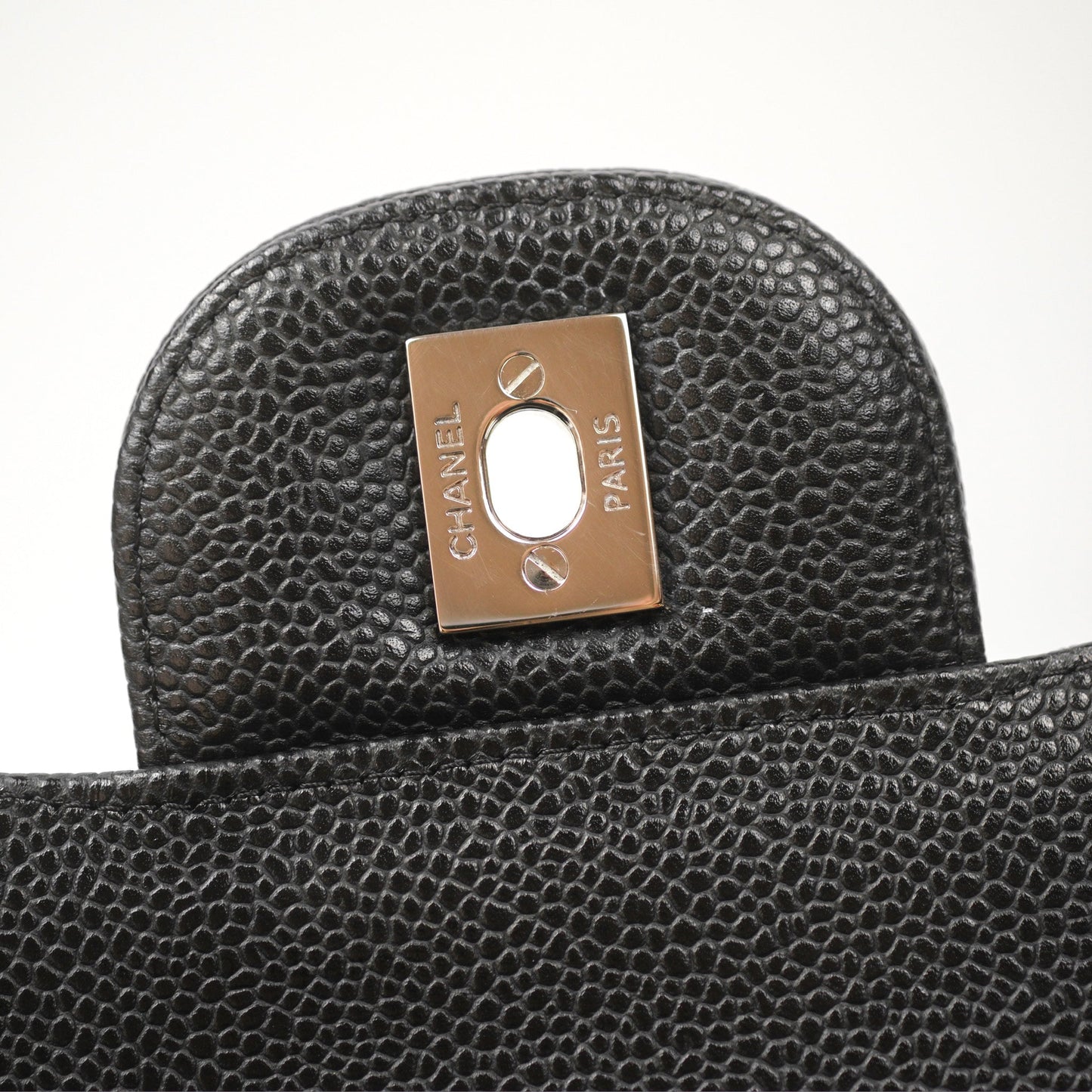 Chanel Jumbo Double Flap Black Caviar Silver Hardware⁣⁣