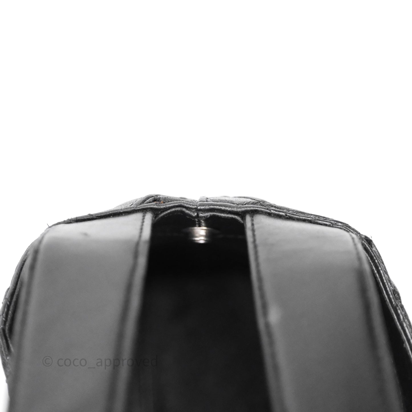 Chanel Vintage Quilted Kelly Waffle Bag Silver Hardware
