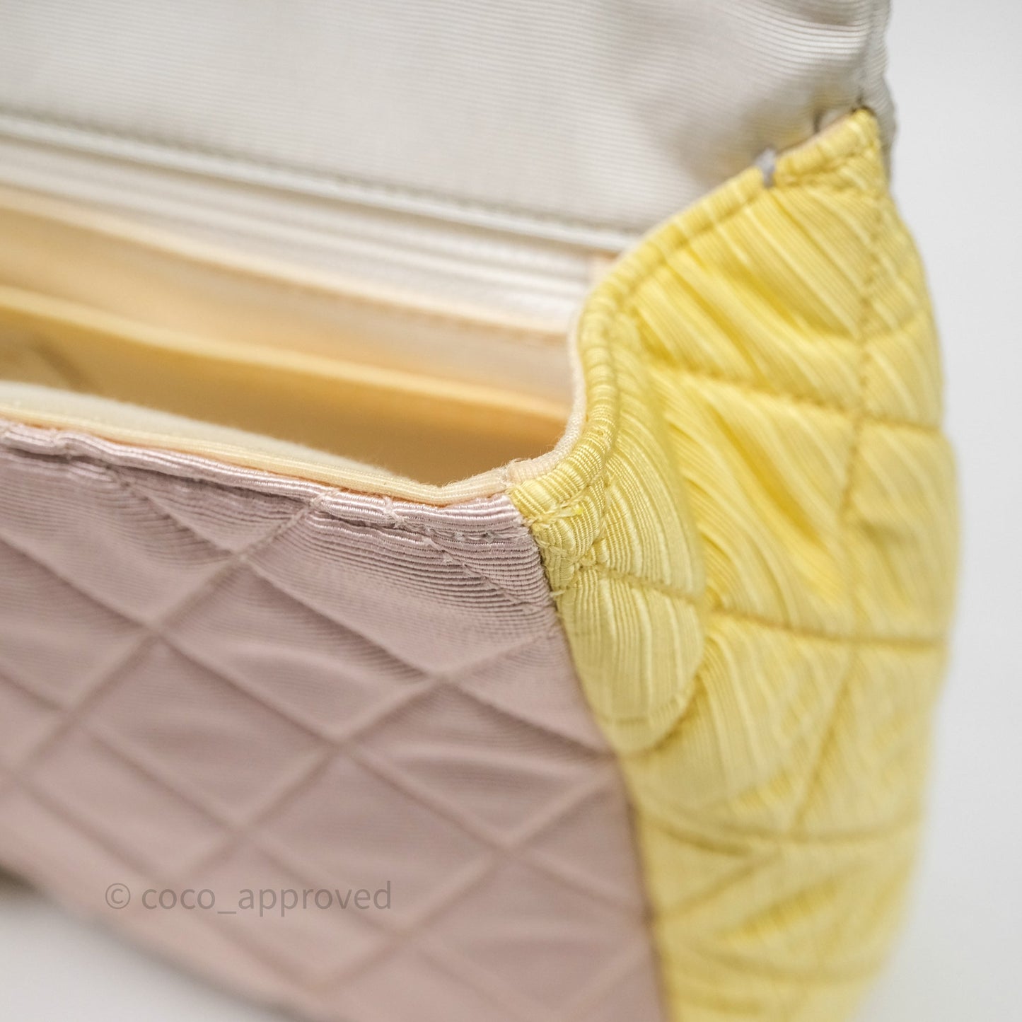 Chanel Reissue Flap Bag Tricolor Pastel Satin Aged Gold Hardware