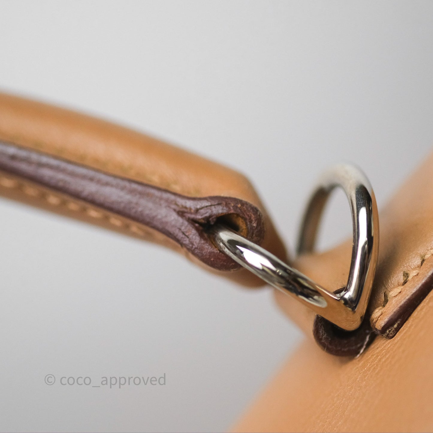 Hermès Kelly 35 Retourne Chai 0M Evercolor Palladium Hardware
