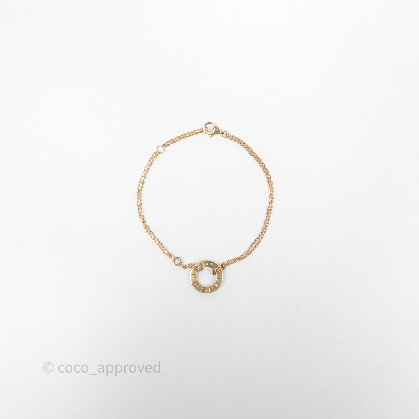 Cartier Love Bracelet Rose Gold Diamonds