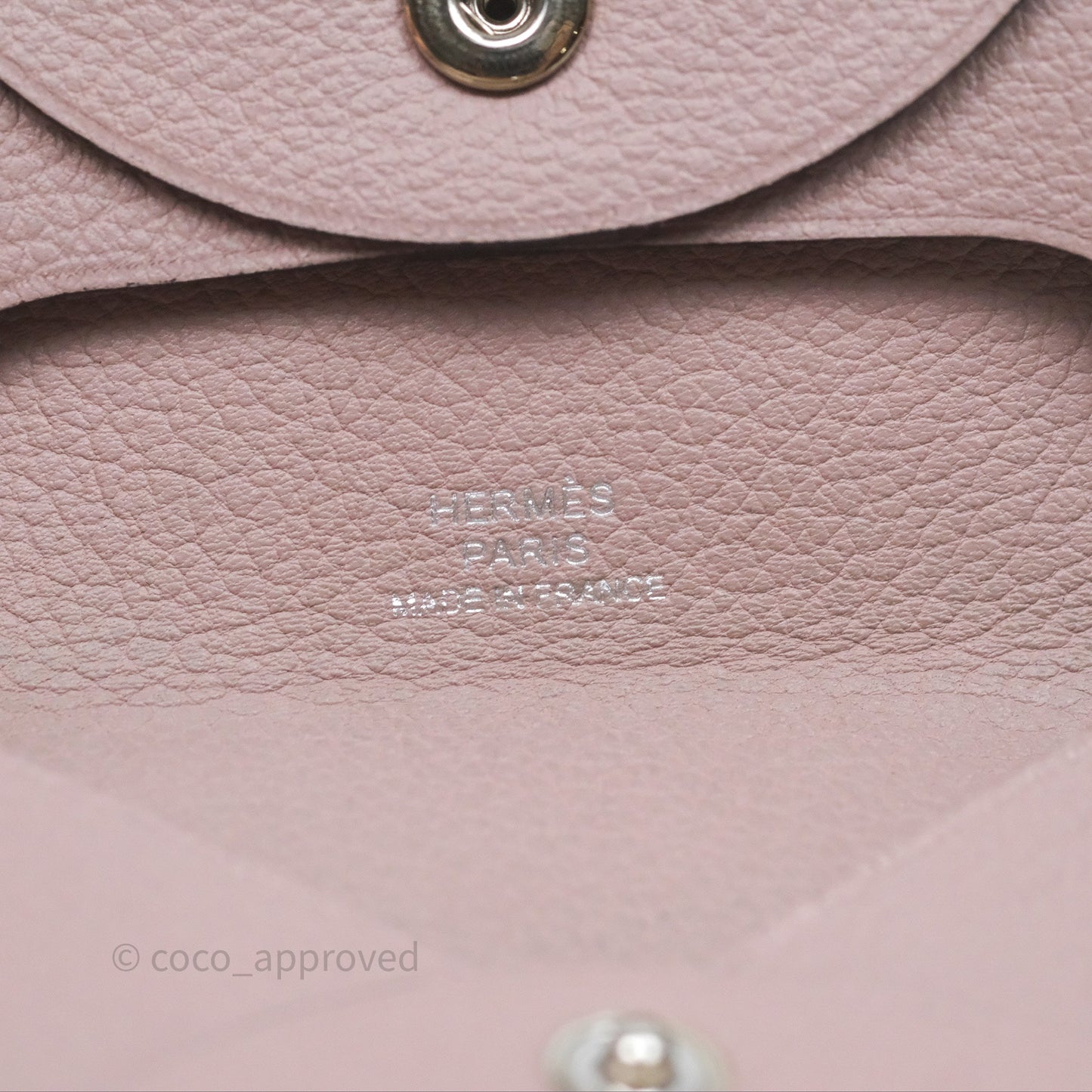 Hermès Bastia Coin Purse Glycine 4W Evercolor