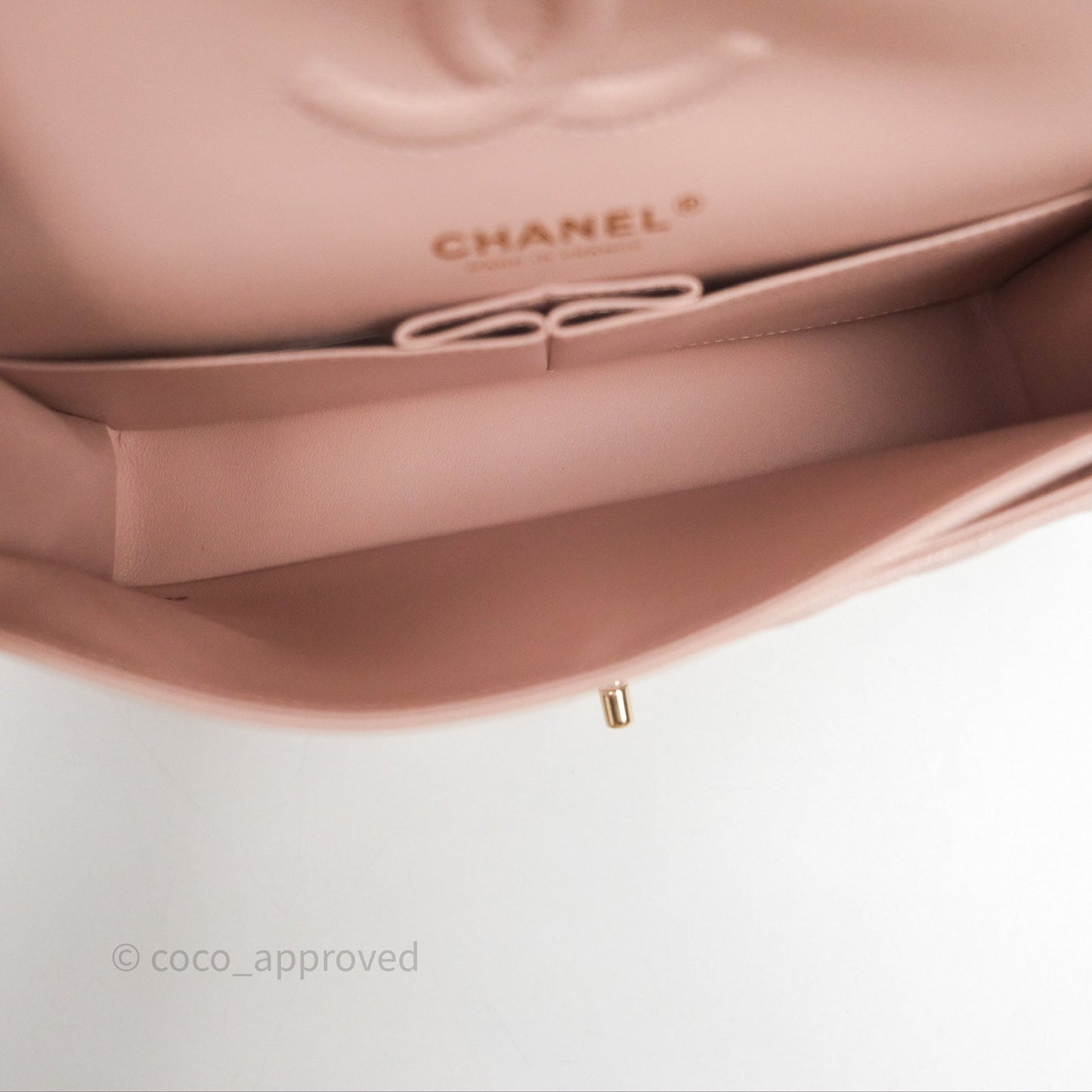 Chanel Small Classic Quilted Flap Pink Caviar Gold Hardware