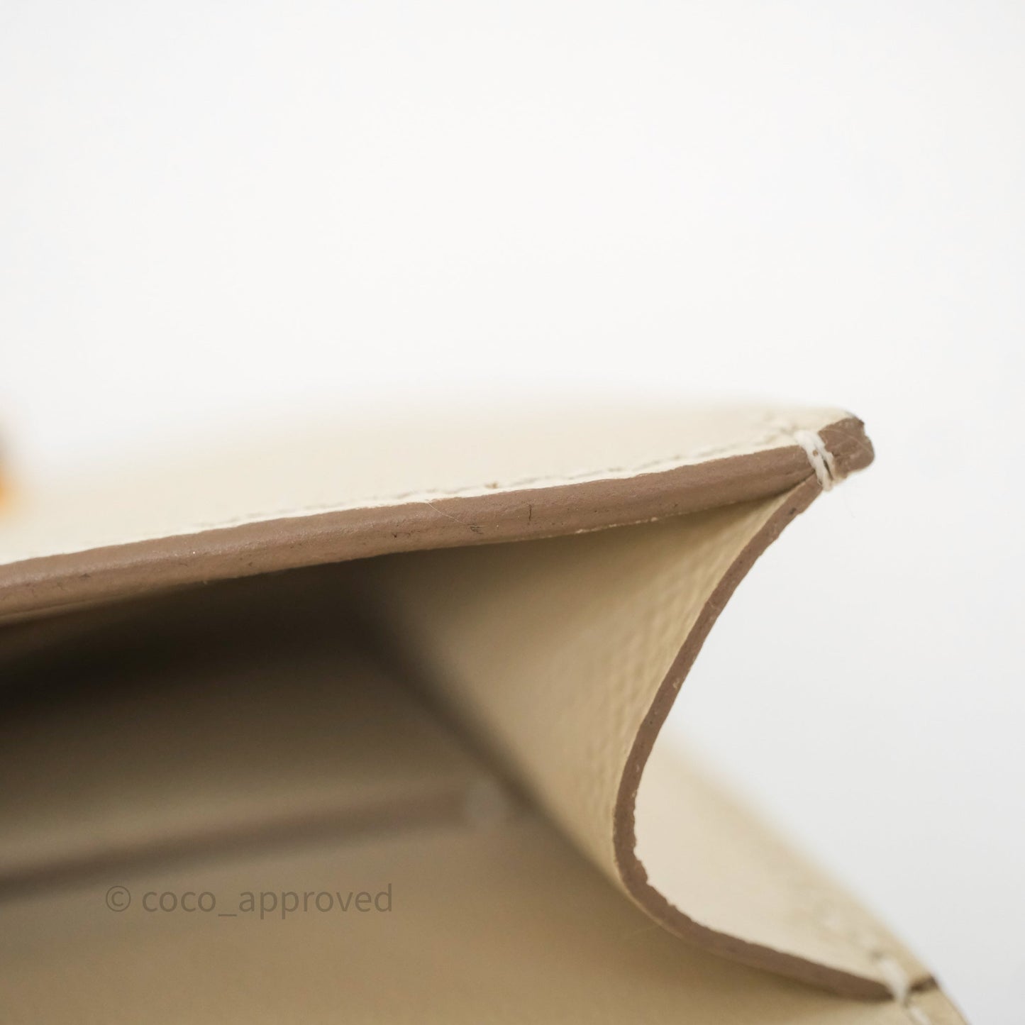 Hermès Constance Slim Wallet Craie 10 Epsom Rose Gold Hardware