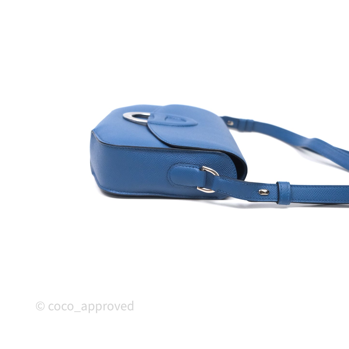 Hermès Cherche-Midi R2 Bleu Agate Epsom Palladium Hardware