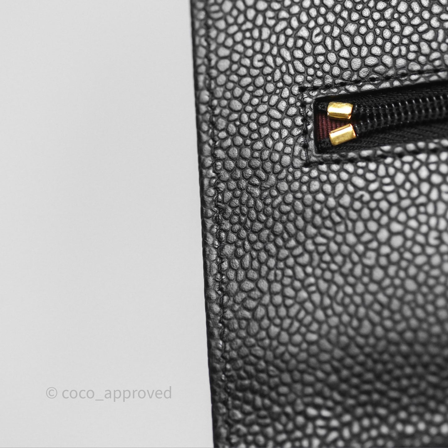 Chanel Quilted WOC Black Caviar Gold Hardware