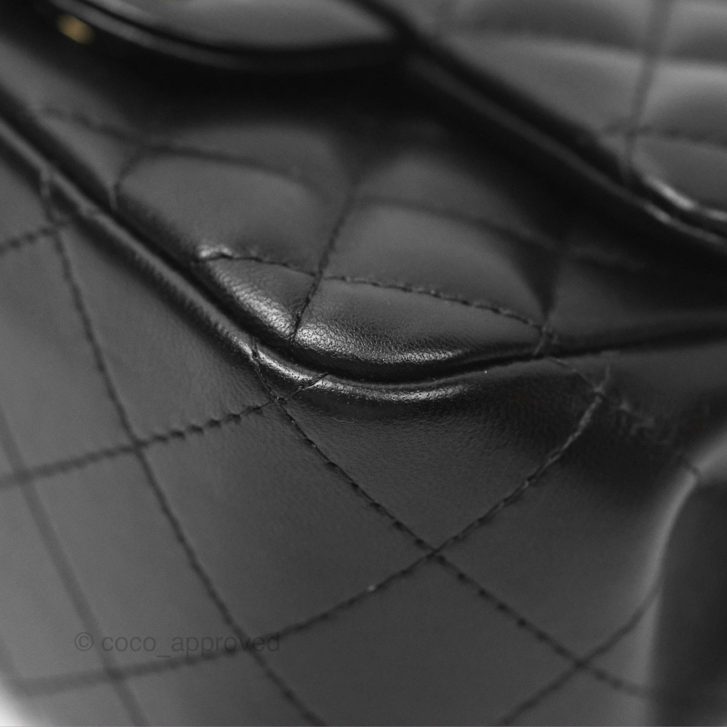 Chanel Mini Square Black Lambskin Gold Hardware