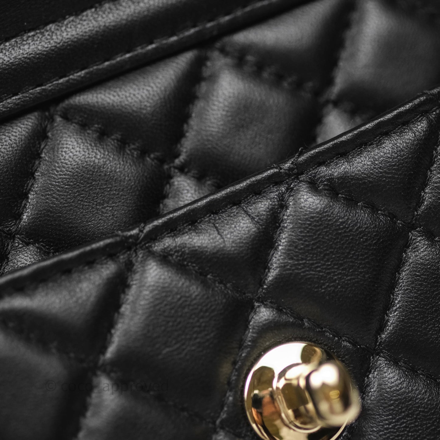 Chanel Large Heart Bag Black Lambskin Gold Hardware 22S