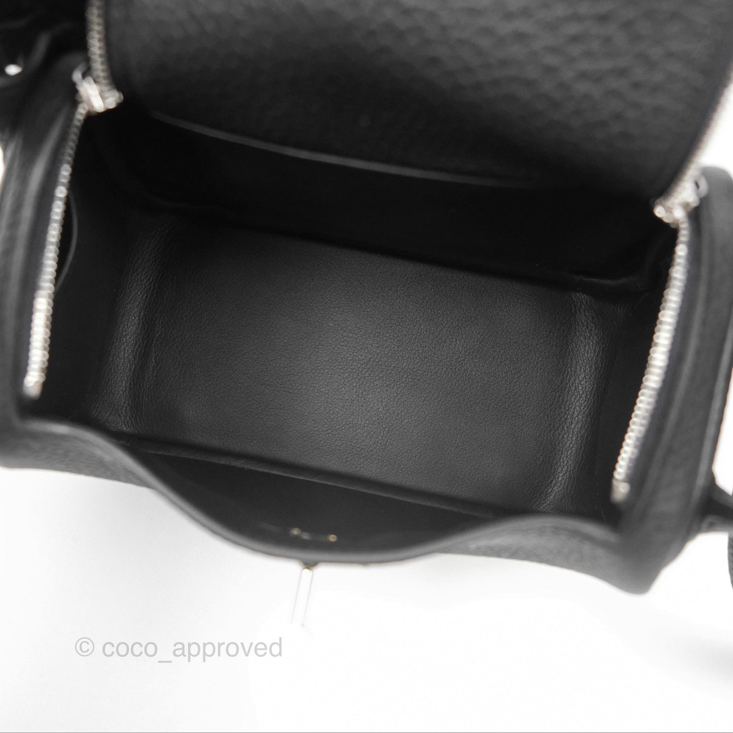 Hermès Mini Lindy 20 Noir 89 Clemence Palladium Hardware