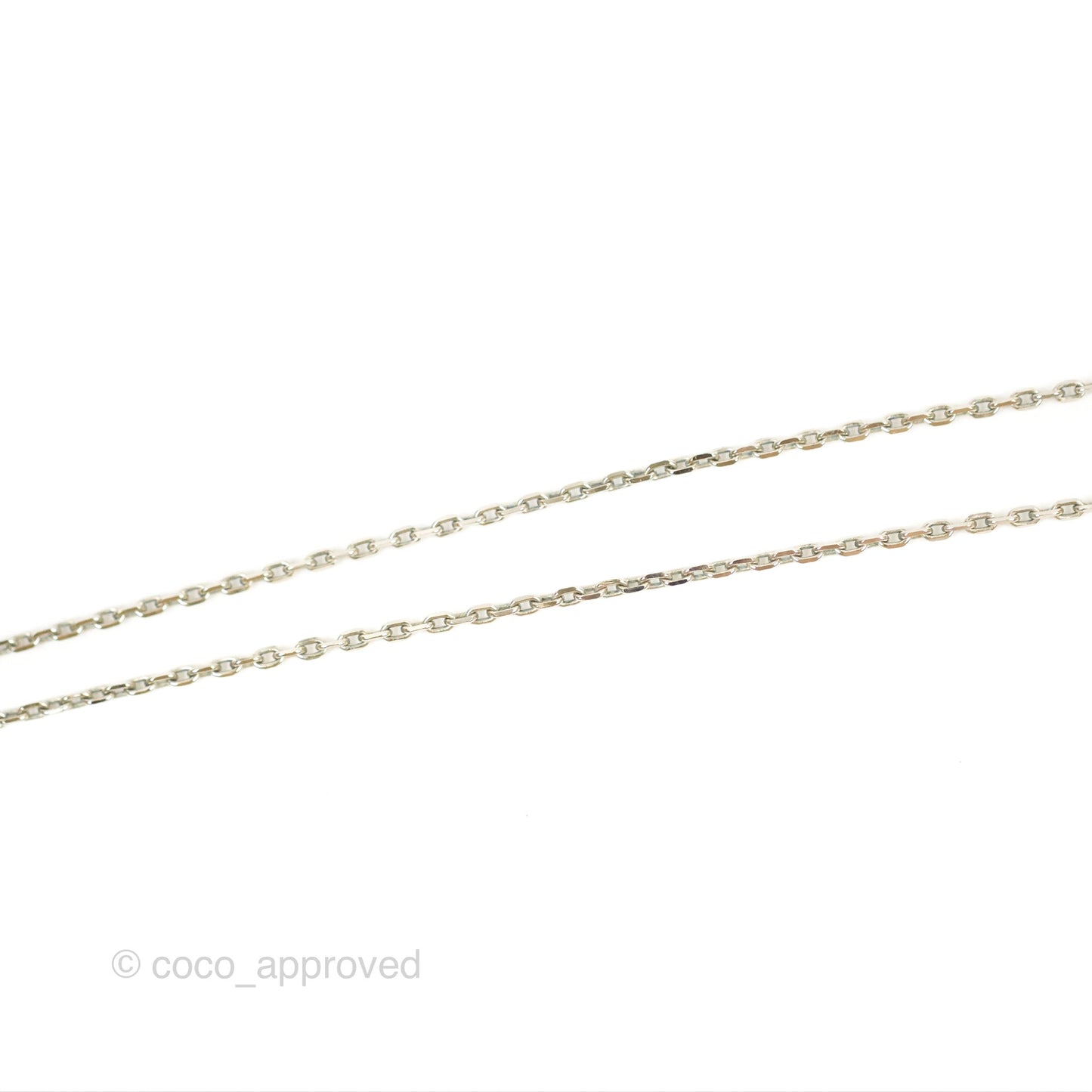 Hermès Pop H Pendant Necklace White Silver Hardware