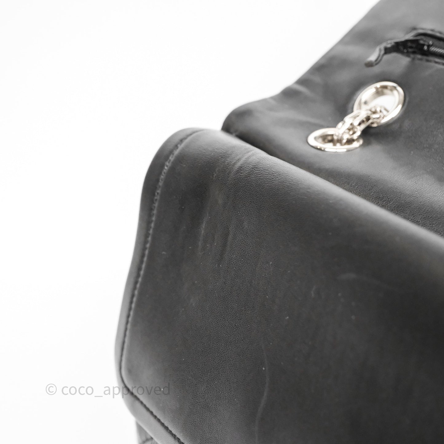 Chanel 2.55 Reissue Glazed Calfskin So Black 227 Silver Hardware