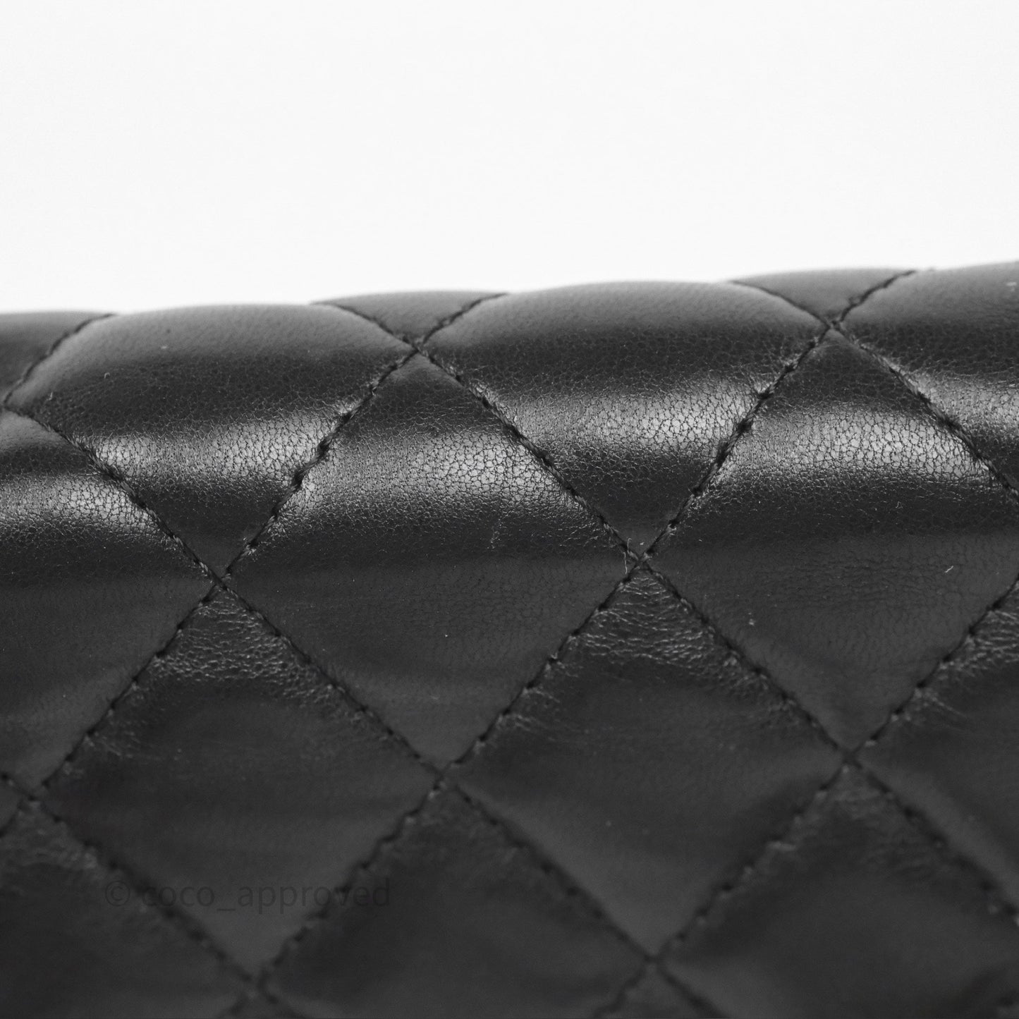 Chanel All Slide Adjustable Chain Phone Holder WOC Black Lambskin