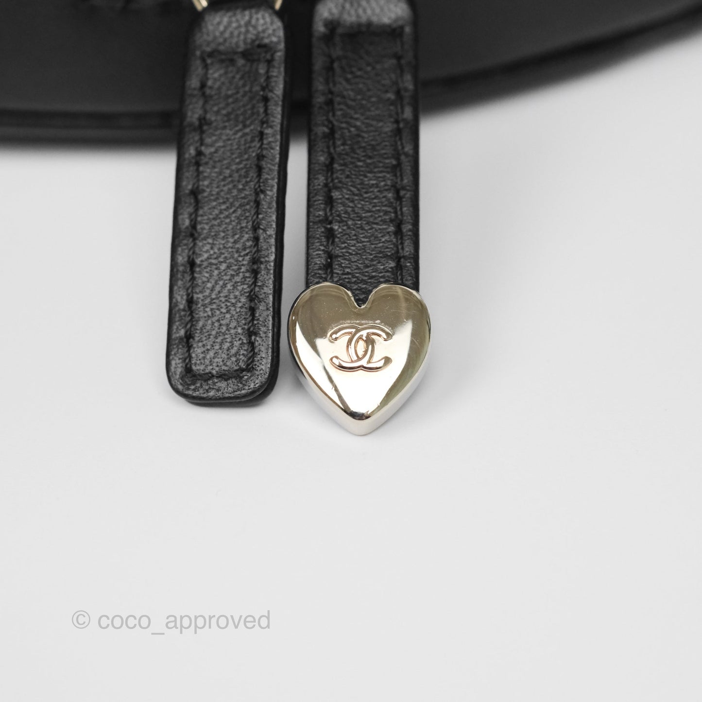 Chanel Large Heart Bag Black Lambskin Gold Hardware 22S