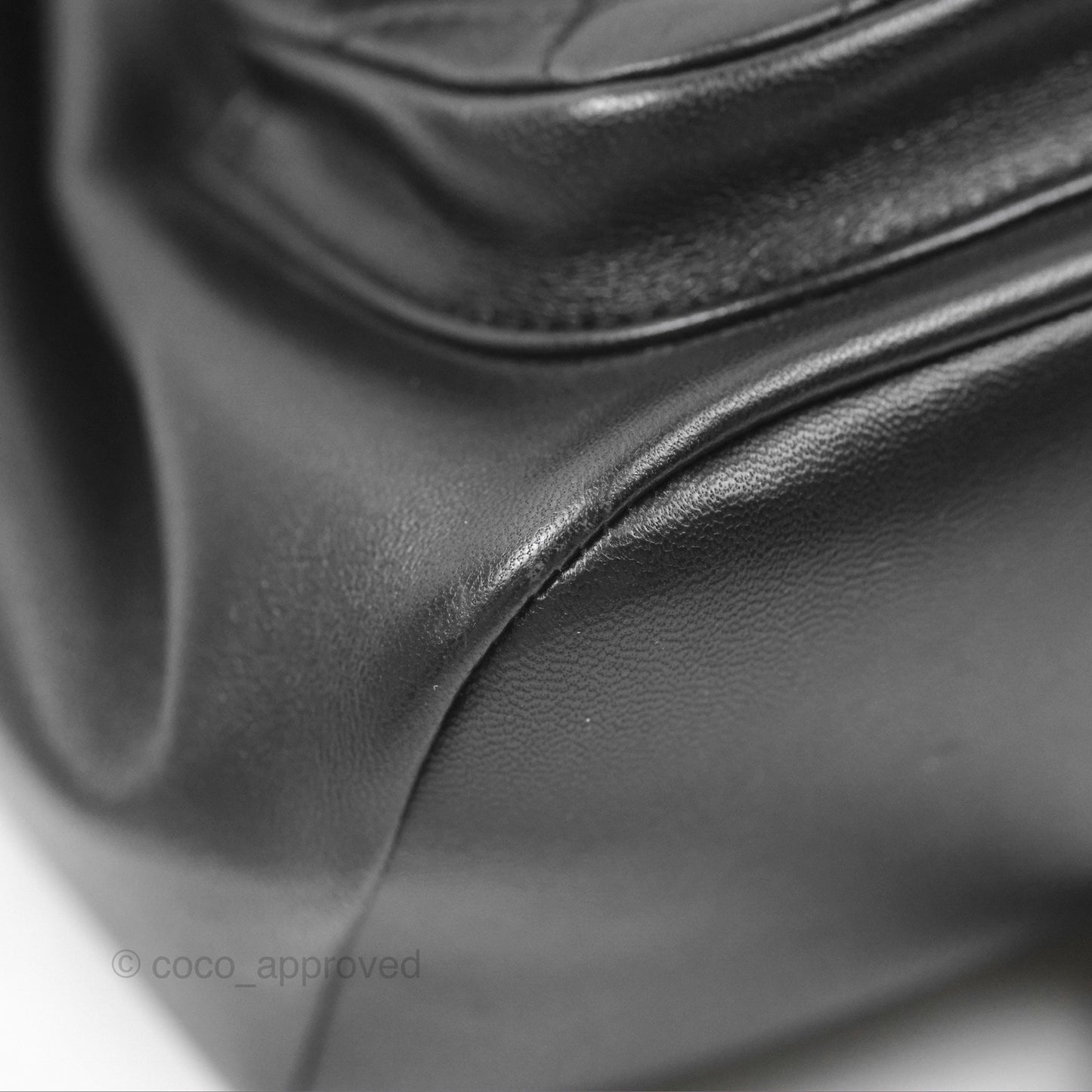 Chanel Quilted Small Duma Drawstring Backpack Black Calfskin Gold Hardware