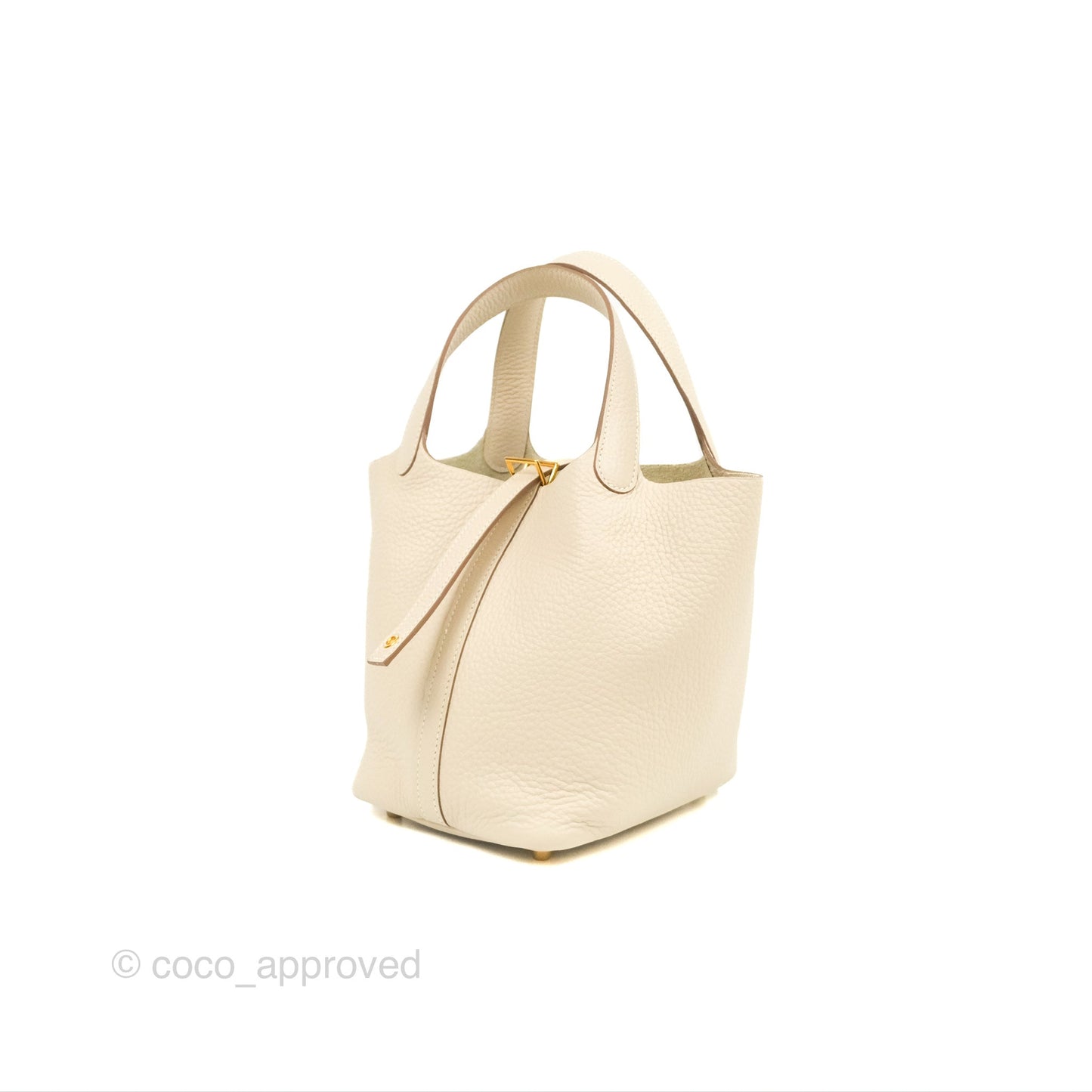 Hermès Picotin Lock 18 Craie Taurillon Clemence Gold Hardware