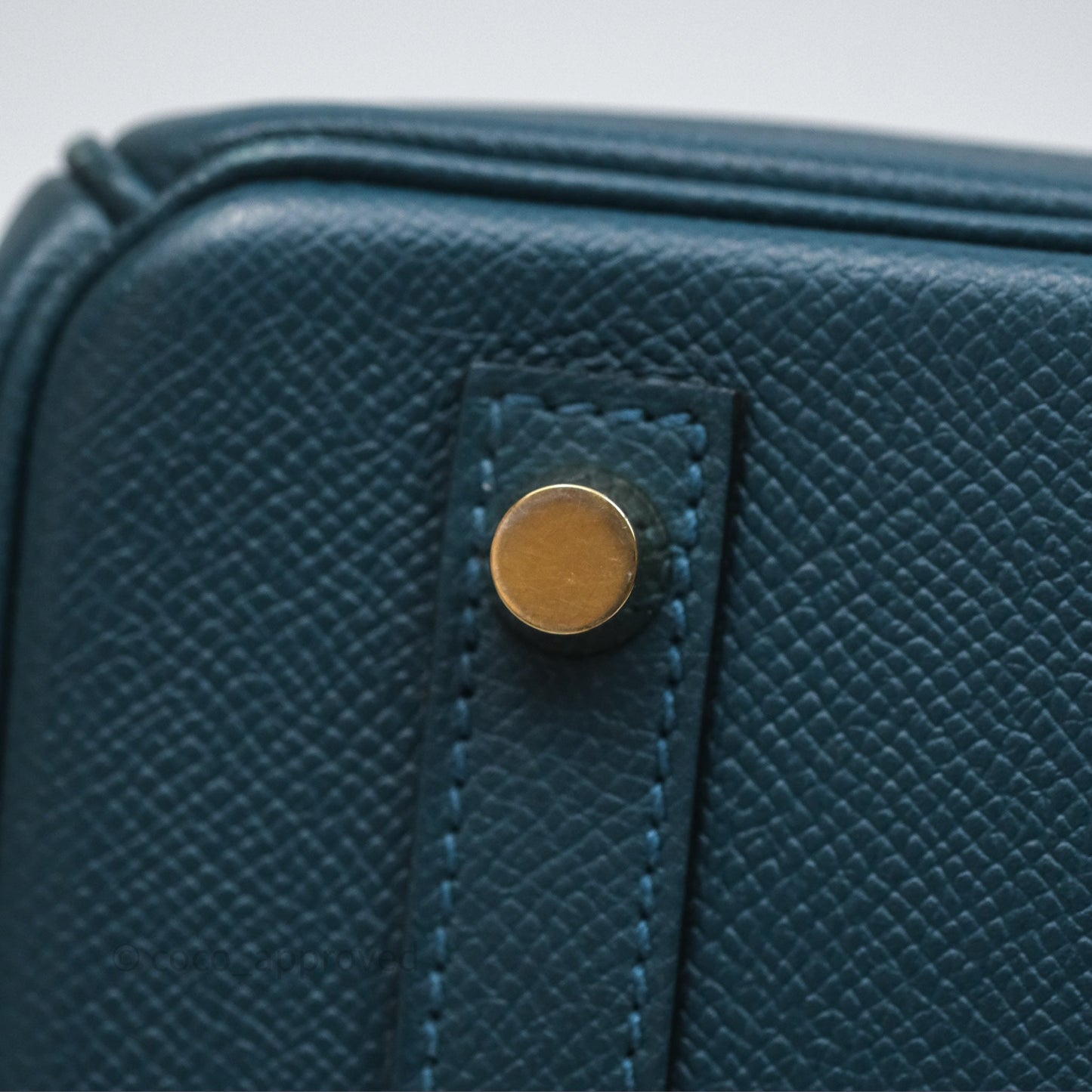 Hermès Birkin 30 Retourne Bleu de Prusse 7P Epsom Gold Hardware