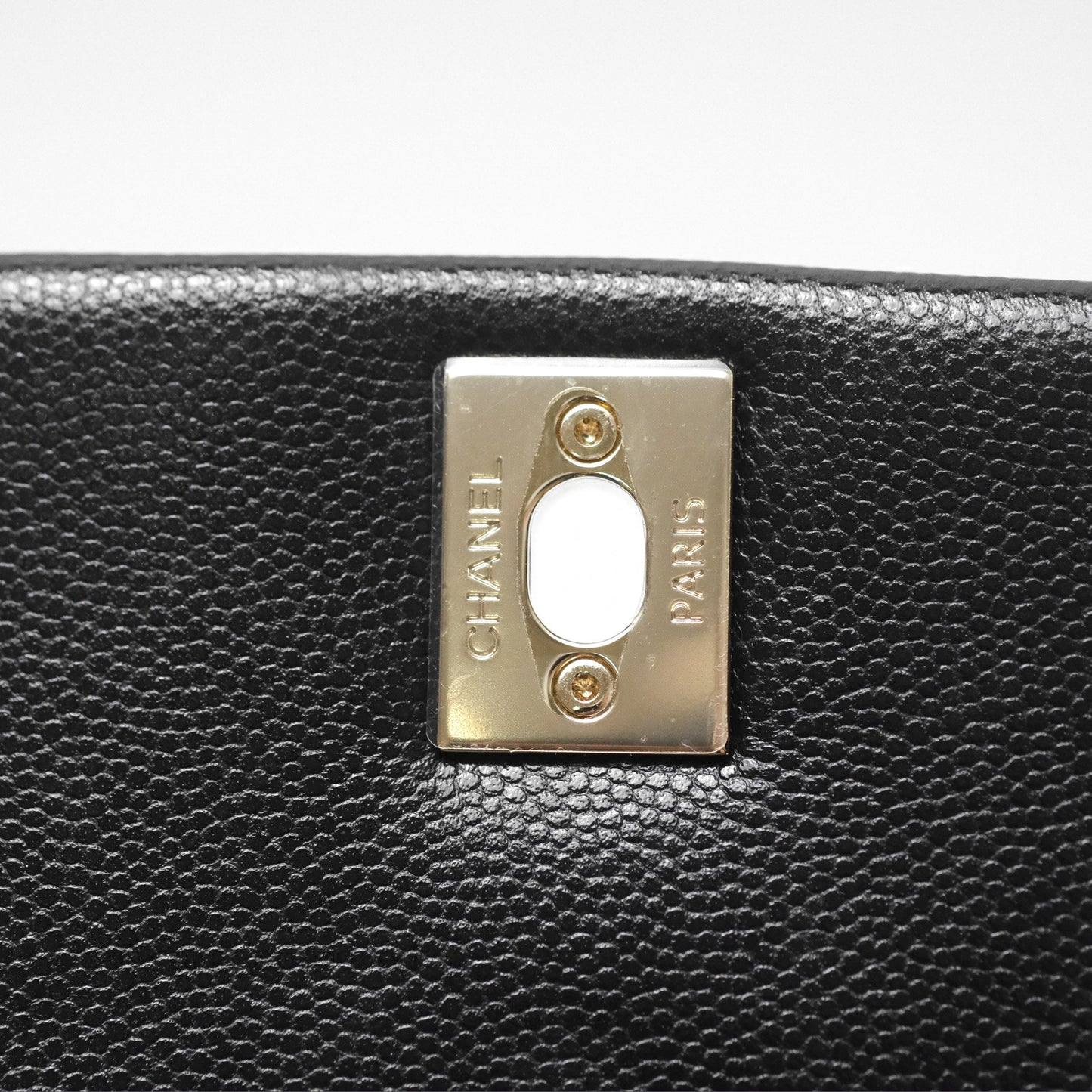 Chanel Mini Coco Handle Quilted Black Caviar Gold Hardware