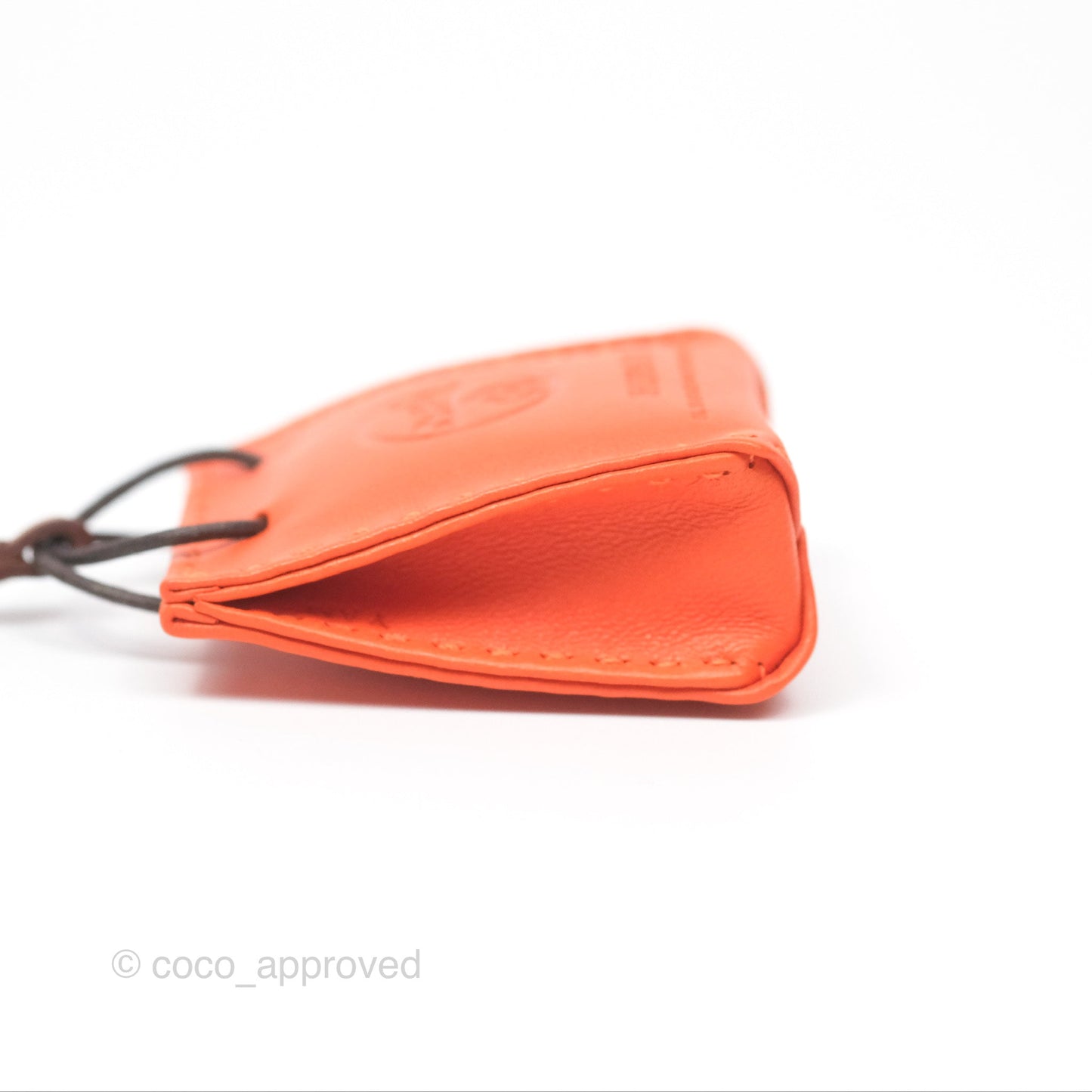 Hermès Orange Shopping Bag Charm