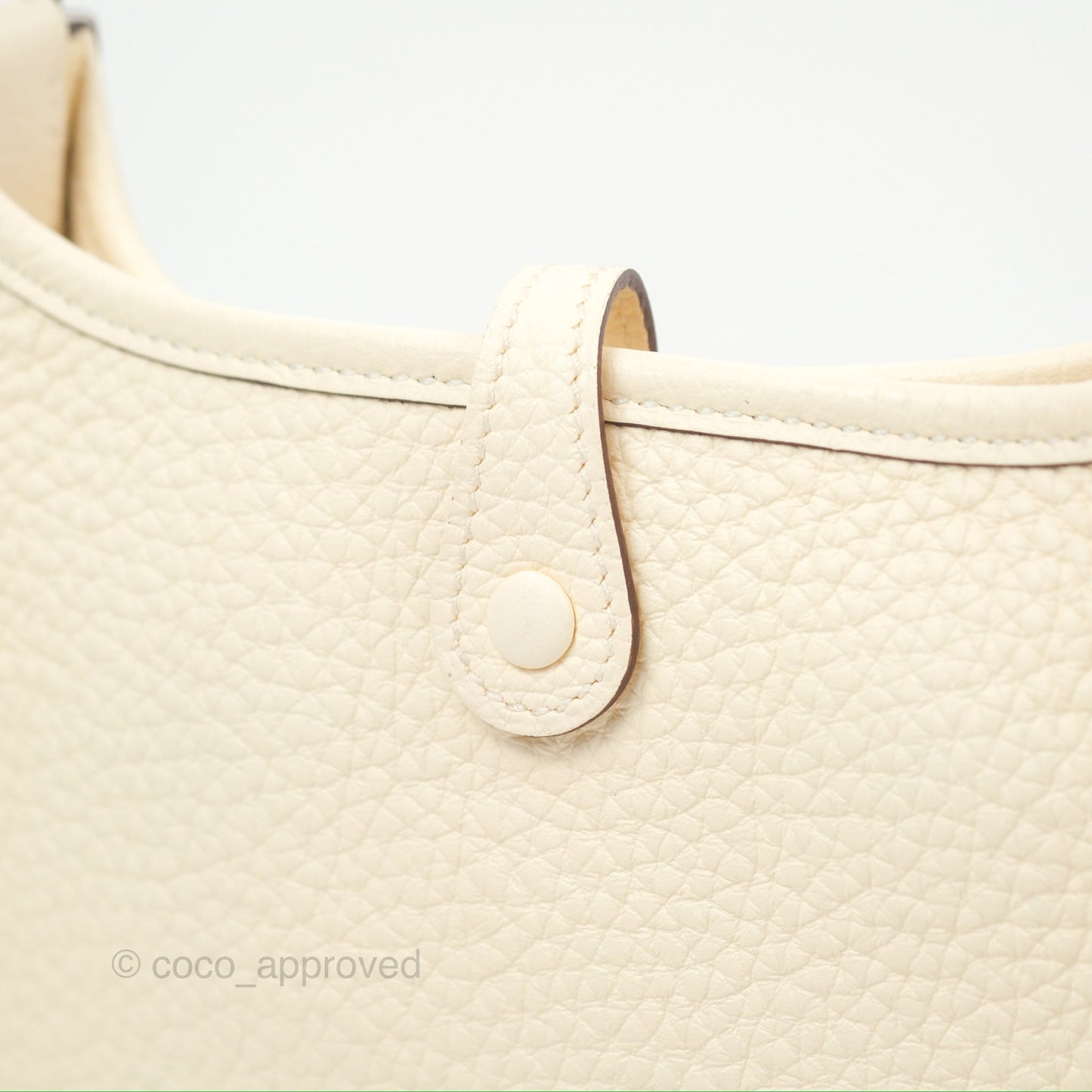 Hermès Mini Evelyne 16 Nata Clemence Palladium Hardware
