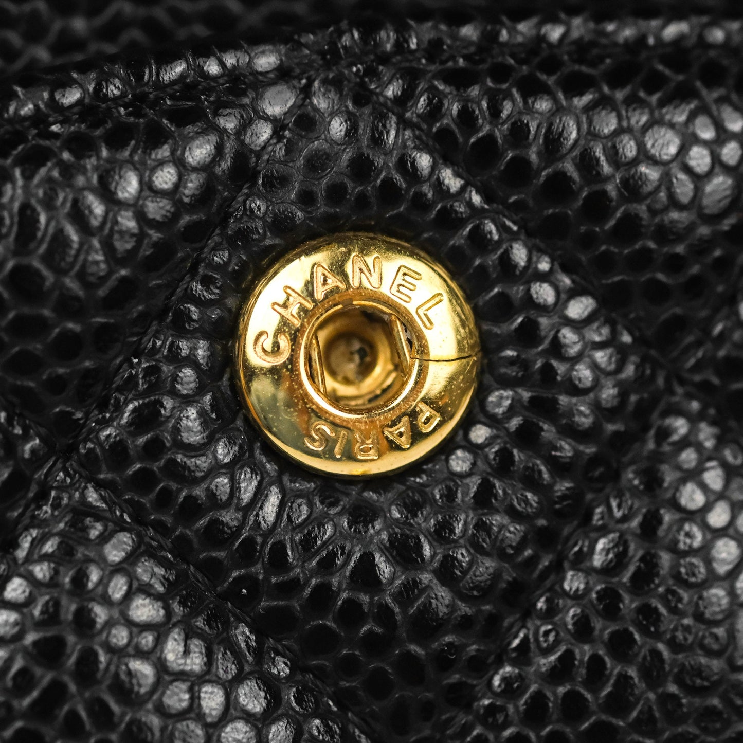 Chanel Small Classic Flap Quilted Black Caviar Gold Hardware