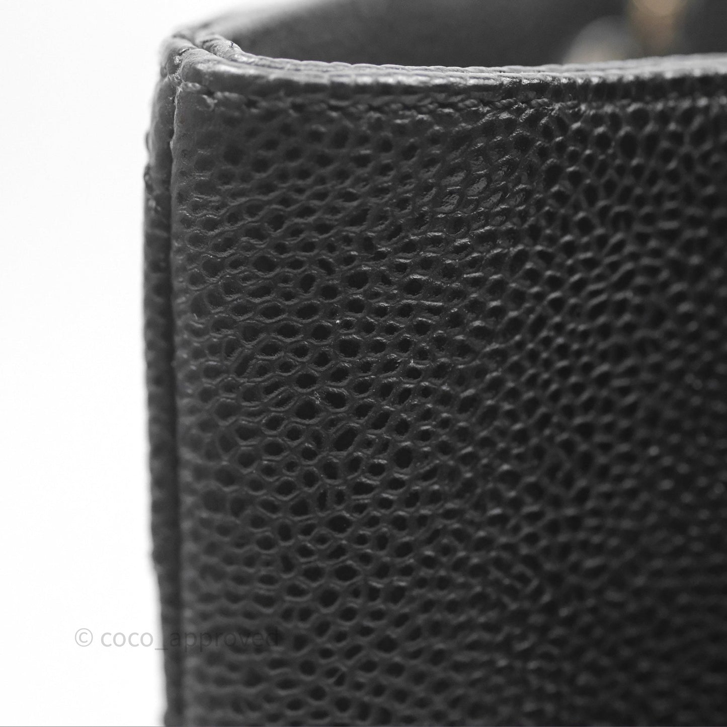 Chanel GST Black Caviar Silver Hardware