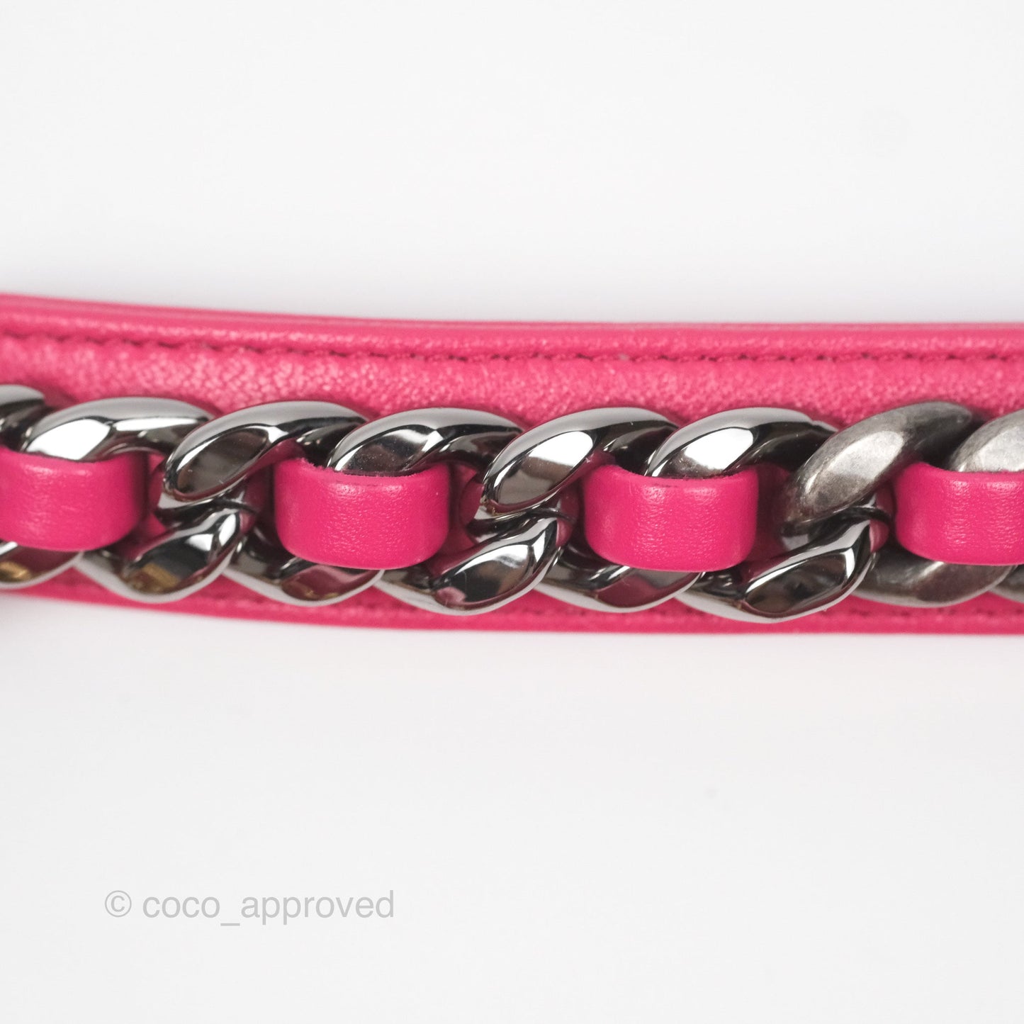 Chanel 19 Large (Medium) Dark Pink Goatskin Mixed Hardware