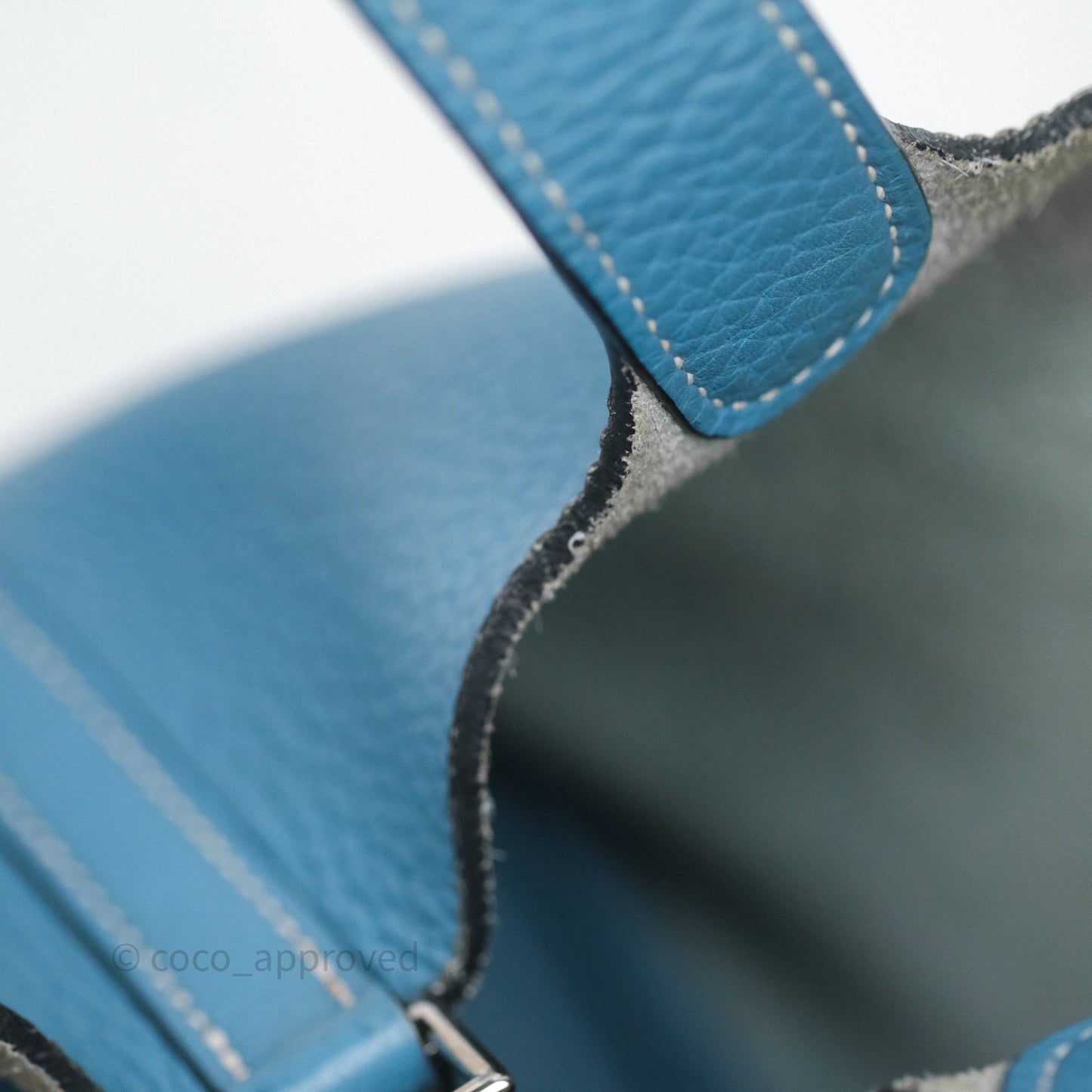 Hermès Picotin 18 Blue Jean 75 Clemence Palladium Hardware