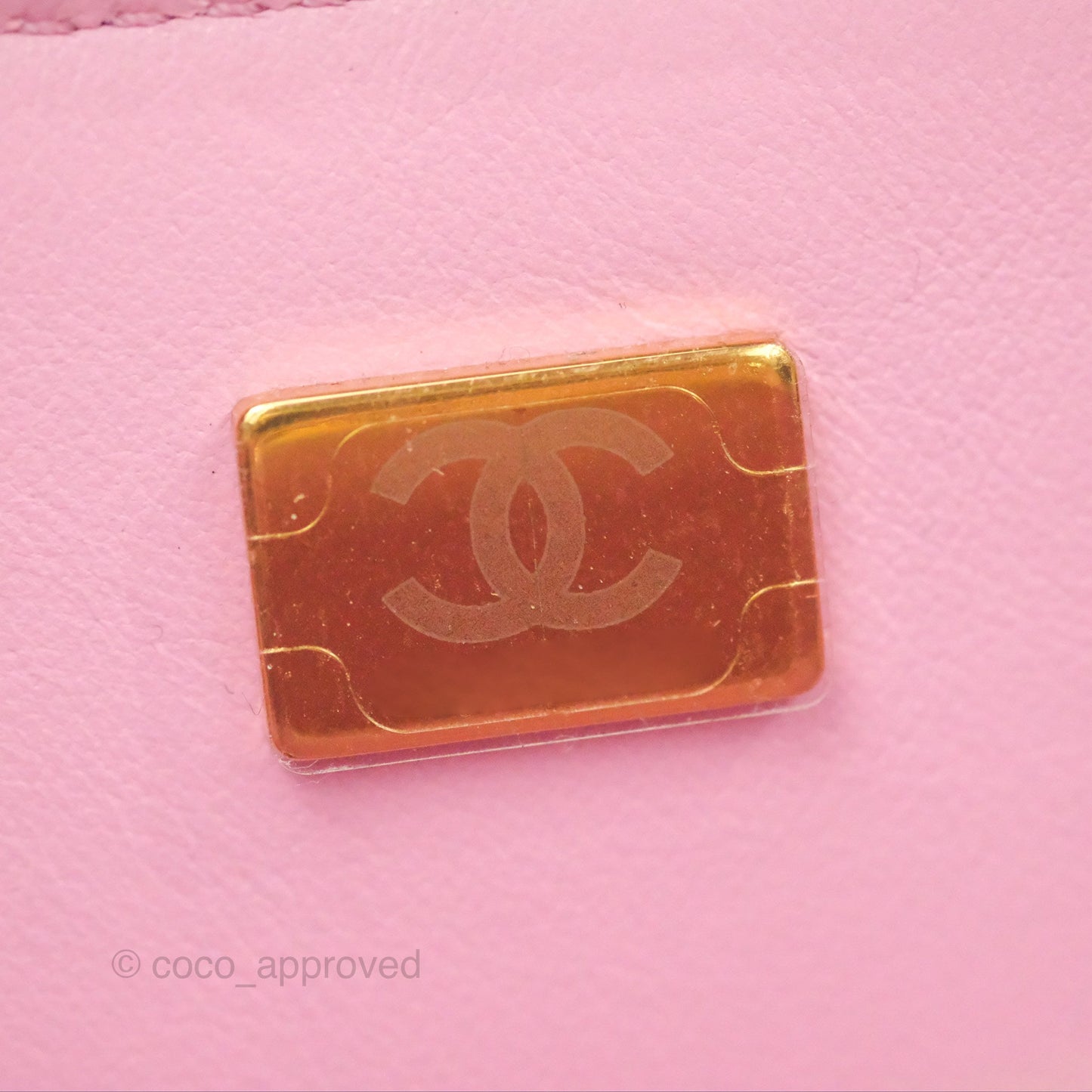 Chanel Caviar Quilted Pick Me Up Small Vanity Case Light Pink