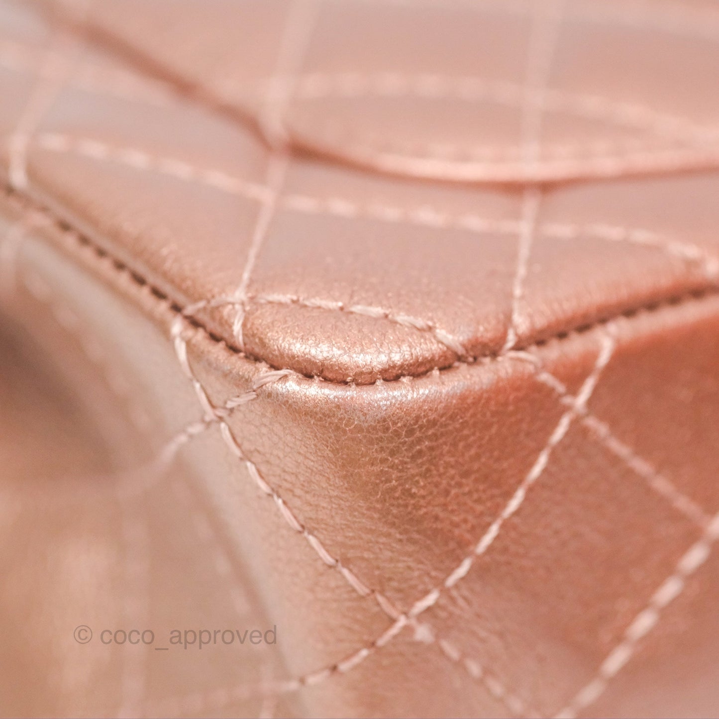 Chanel Mini Reissue 224 Copper Metallic Calfskin Rose Gold