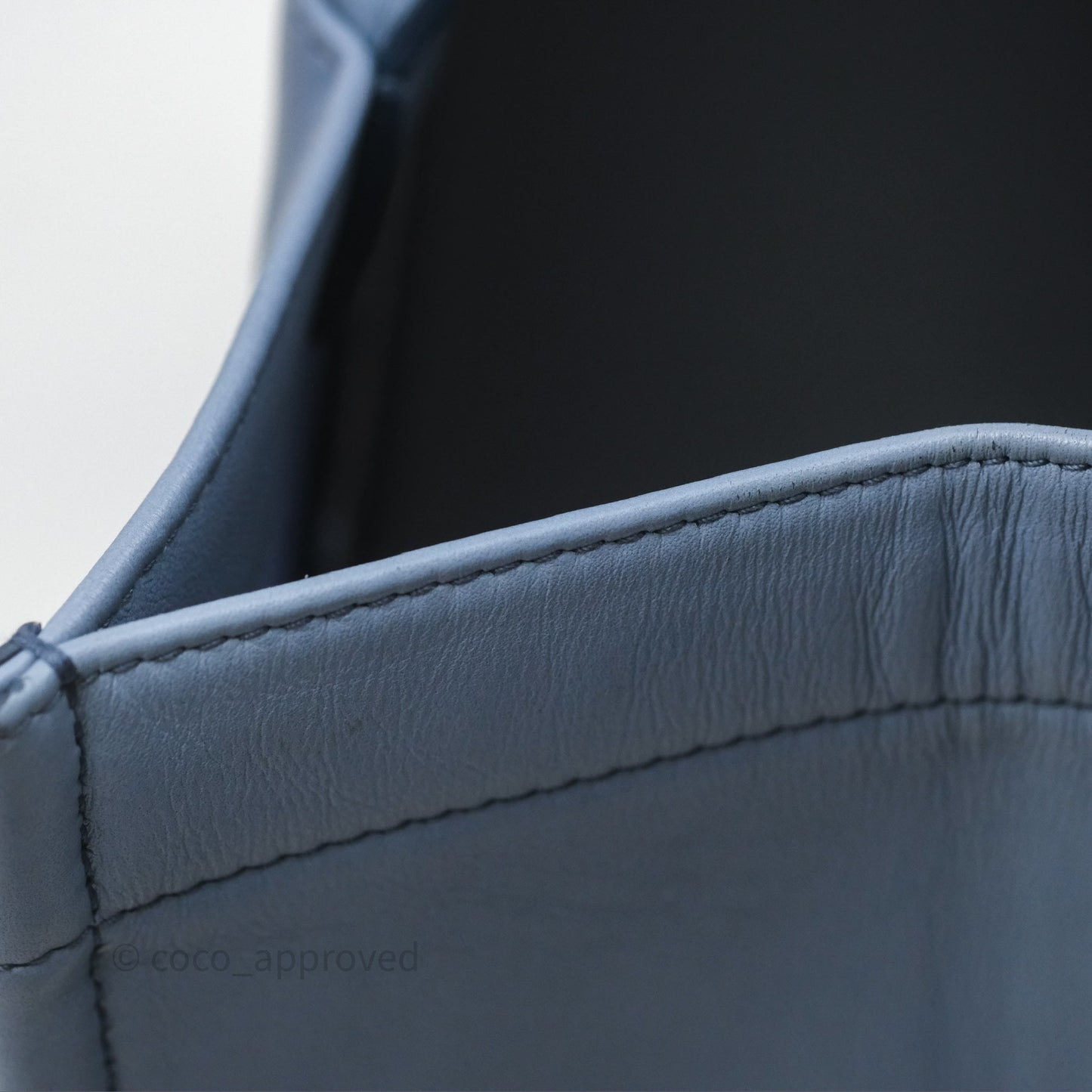 Christian Dior Medium Book Tote Blue Calfskin