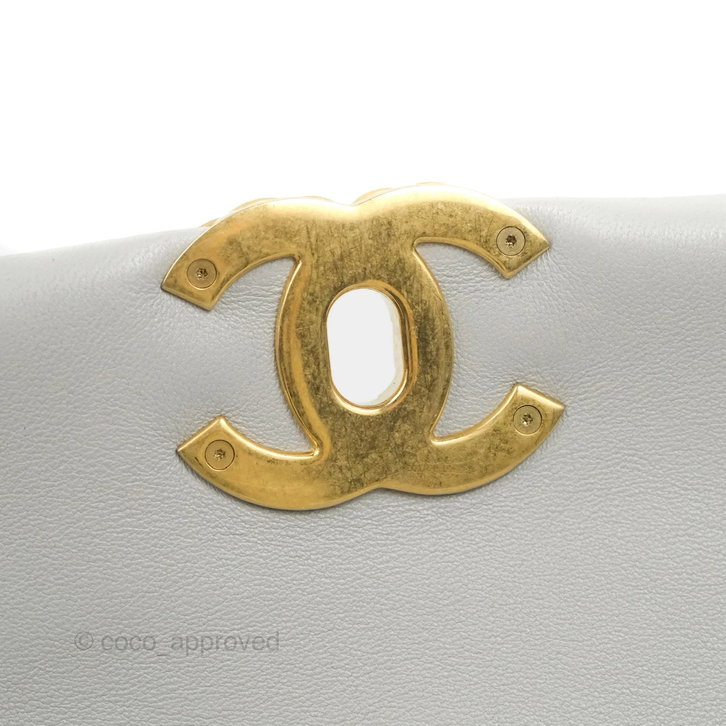 Chanel 19 Small Grey Lambskin Mixed Hardware
