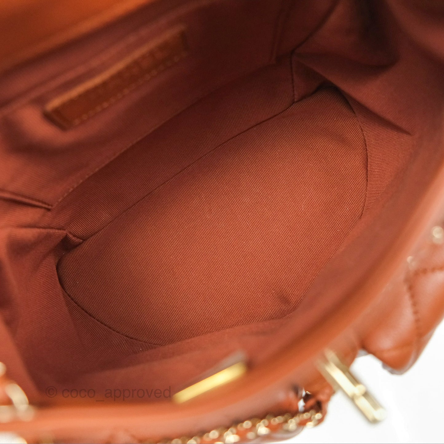 Chanel Medium Duma Backpack Tan Brown Calfskin Gold Hardware