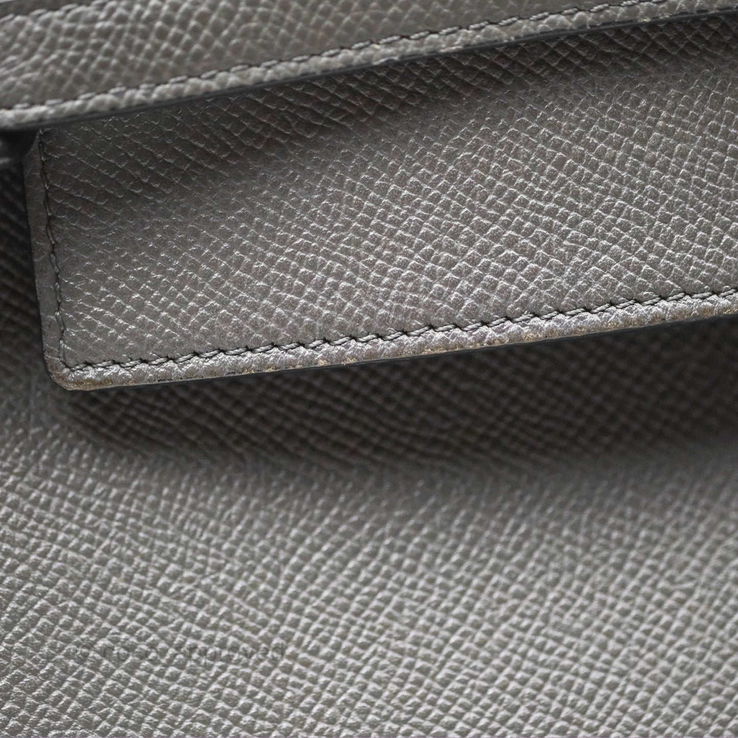 Celine Micro Belt Bag Grey Grained Calfskin Gold Hardware