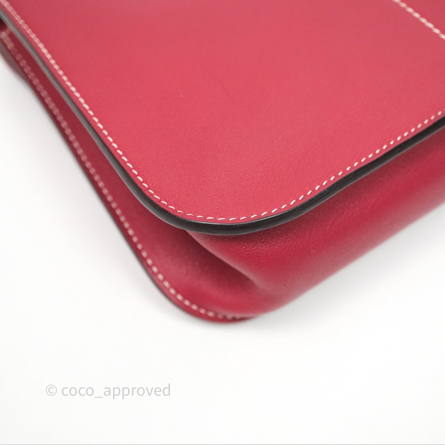 Hermès Halzan 22 Mini Rouge Grenat K1 Swift Palladium Hardware