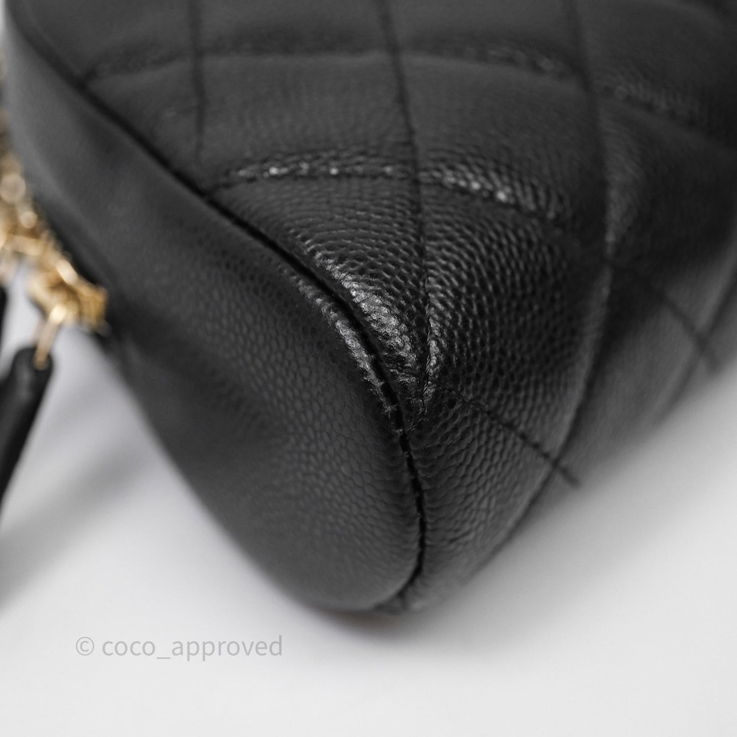 Chanel Clutch with Chain Caviar Black Gold Hardware