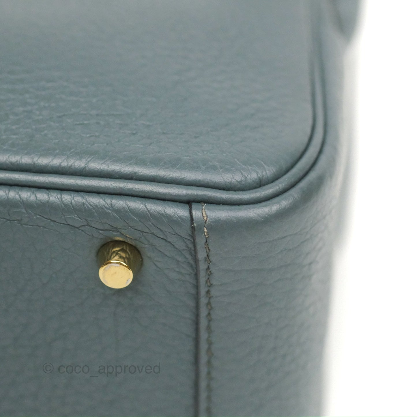 Hermès Mini Lindy 20 Bleu Orage Clemence Gold Hardware